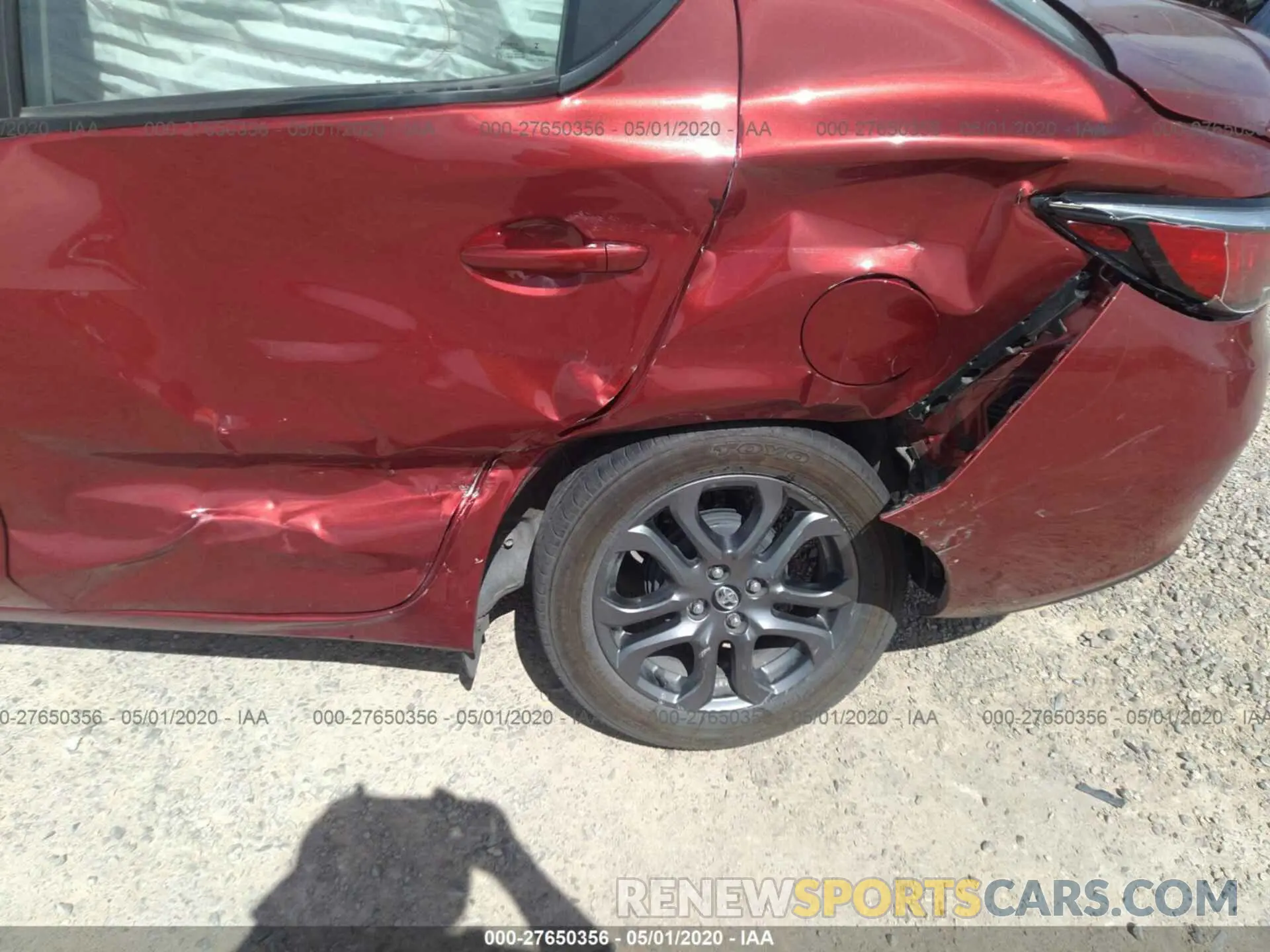 6 fotografías del automóvil dañado 3MYDLBYV4KY525724 TOYOTA YARIS 2019