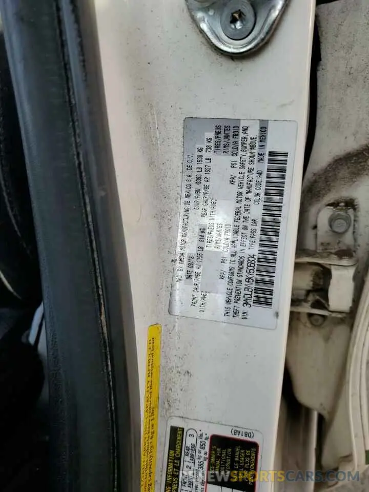13 fotografías del automóvil dañado 3MYDLBYV6KY506804 TOYOTA YARIS 2019