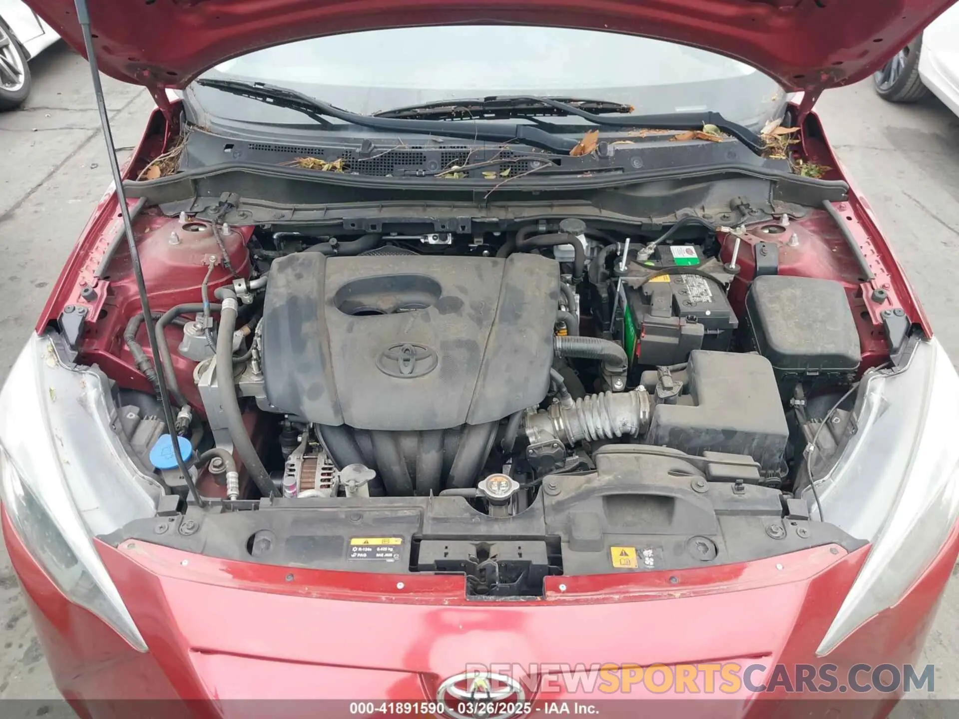 10 fotografías del automóvil dañado 3MYDLBYV6KY508620 TOYOTA YARIS 2019