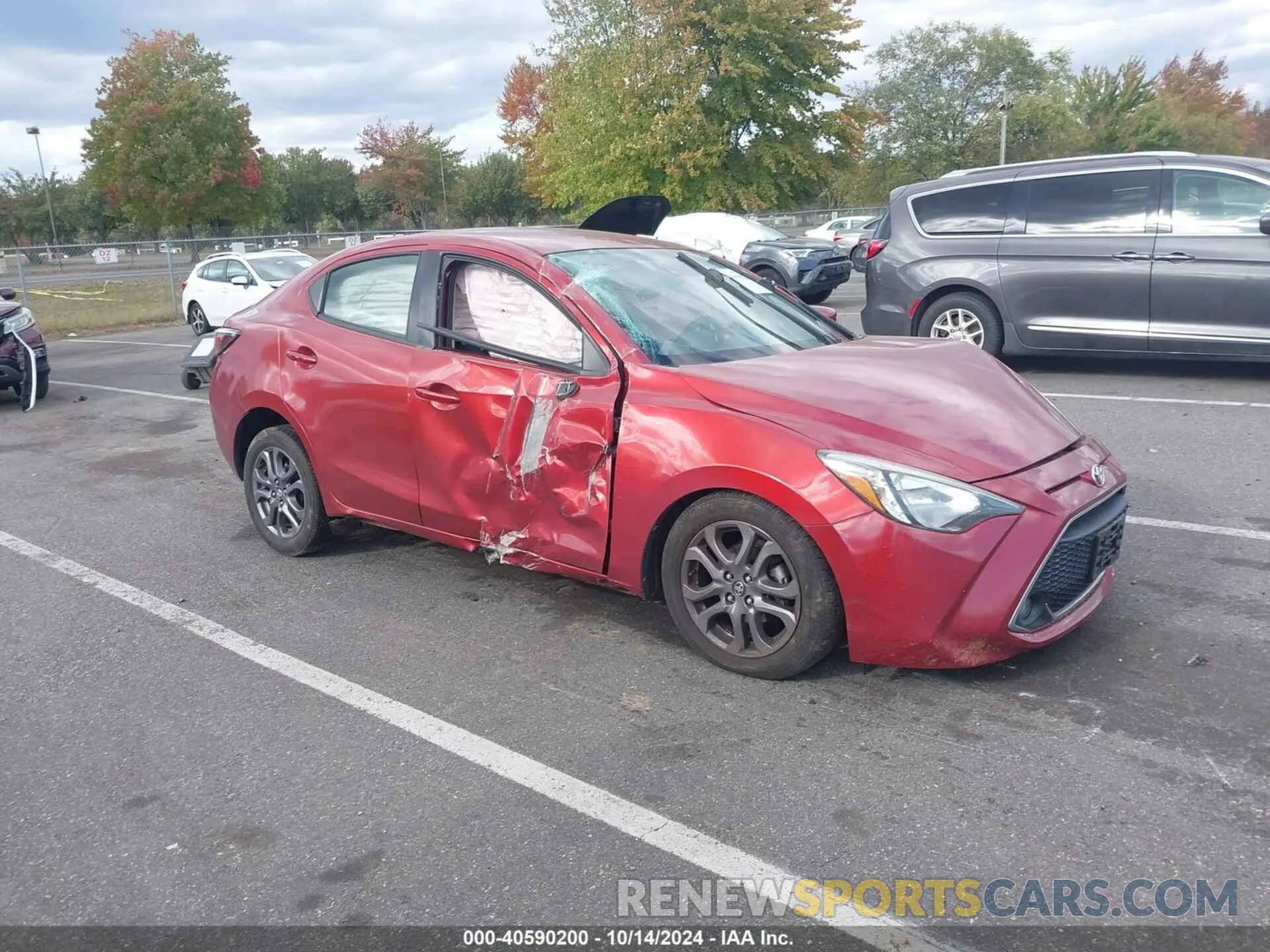 1 fotografías del automóvil dañado 3MYDLBYV6KY509508 TOYOTA YARIS 2019