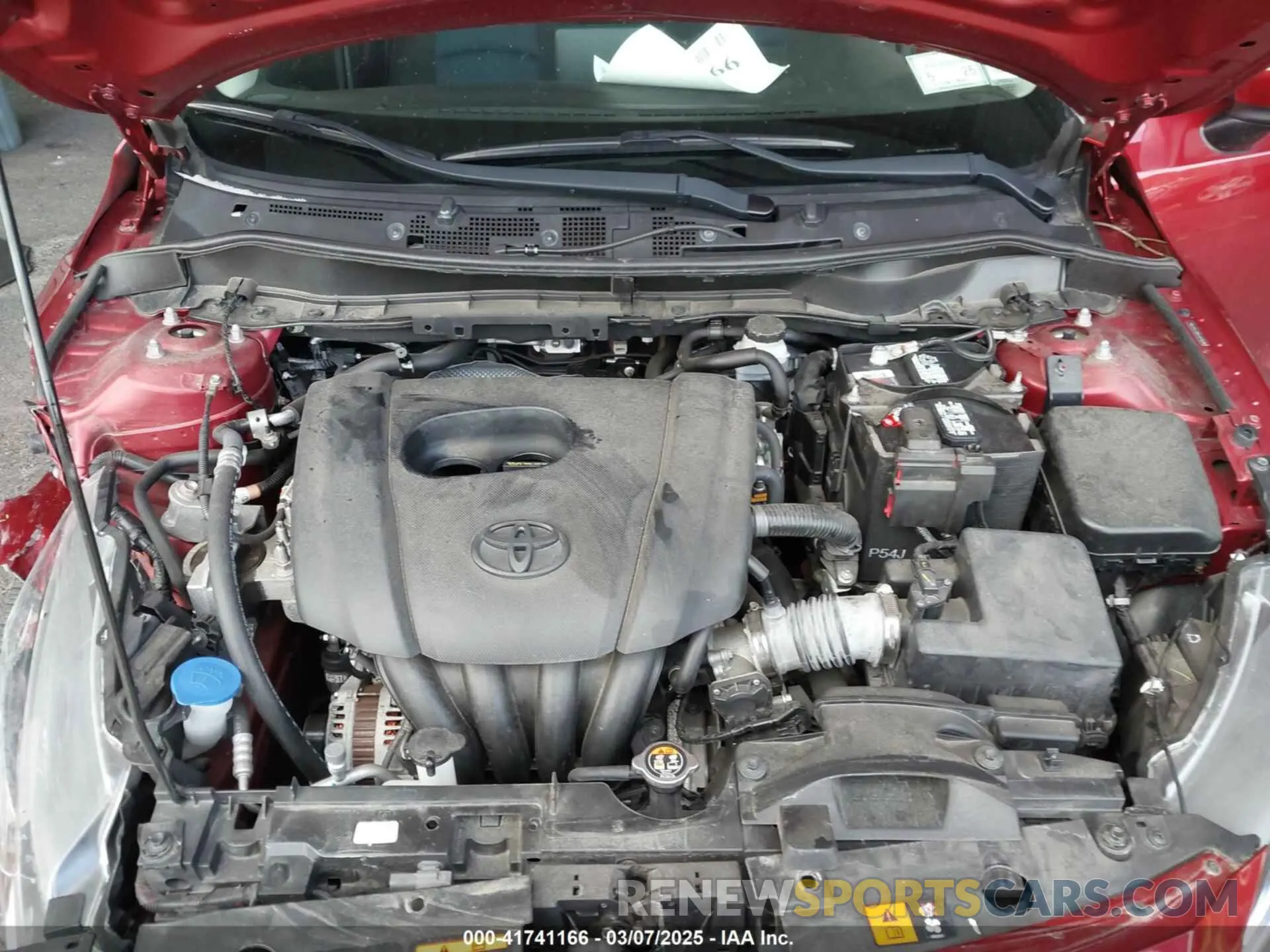 10 fotografías del automóvil dañado 3MYDLBYV6KY512764 TOYOTA YARIS 2019