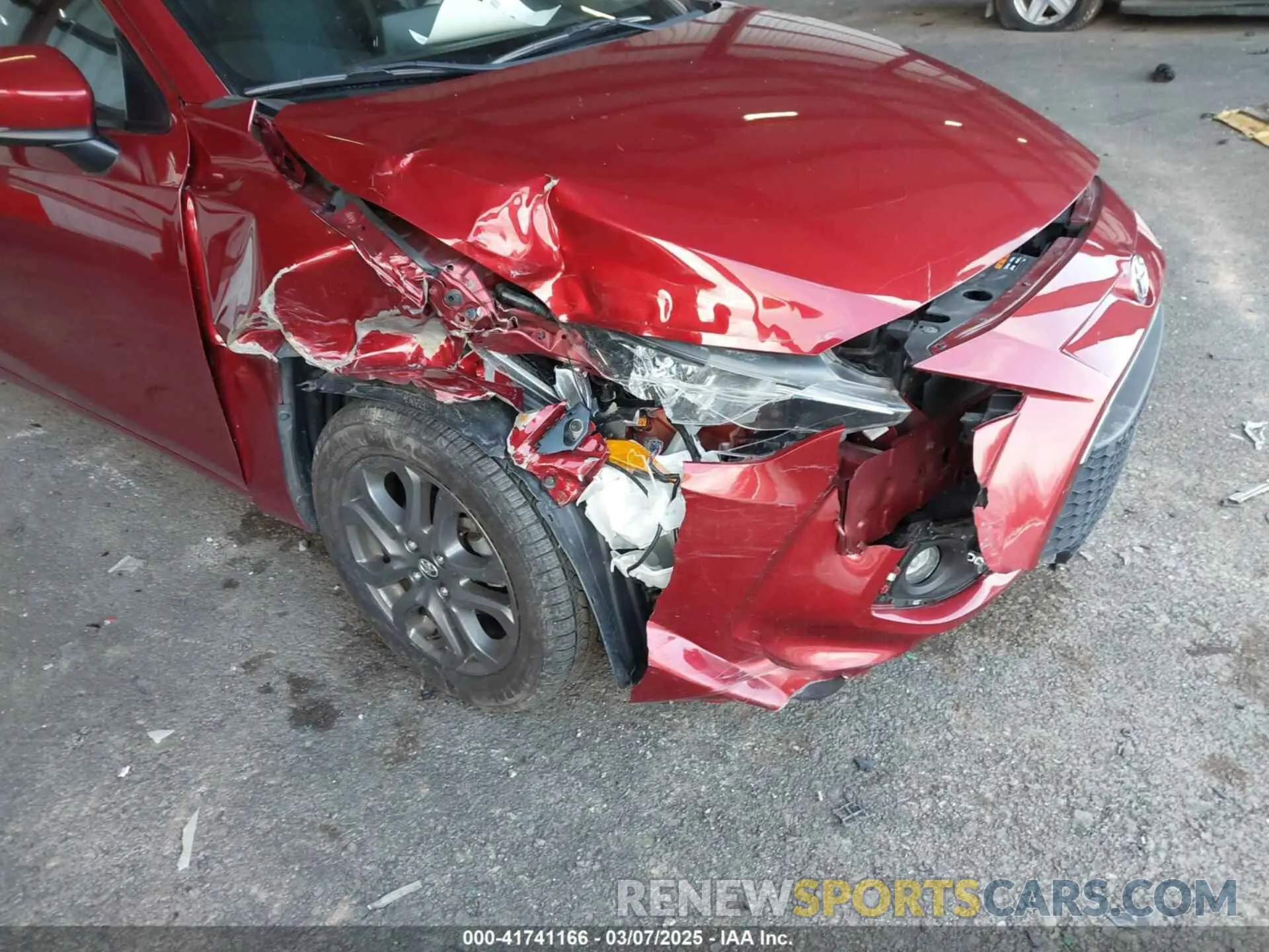 6 fotografías del automóvil dañado 3MYDLBYV6KY512764 TOYOTA YARIS 2019