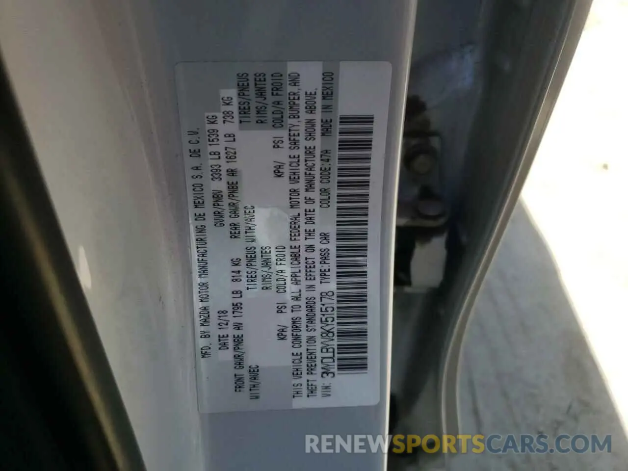 10 fotografías del automóvil dañado 3MYDLBYV8KY515178 TOYOTA YARIS 2019