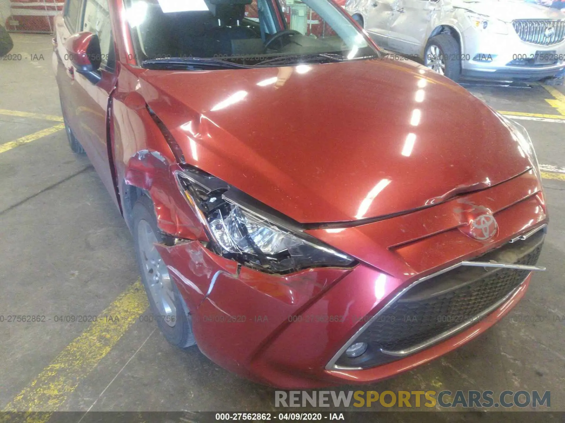 6 fotografías del automóvil dañado 3MYDLBYV8KY521434 TOYOTA YARIS 2019
