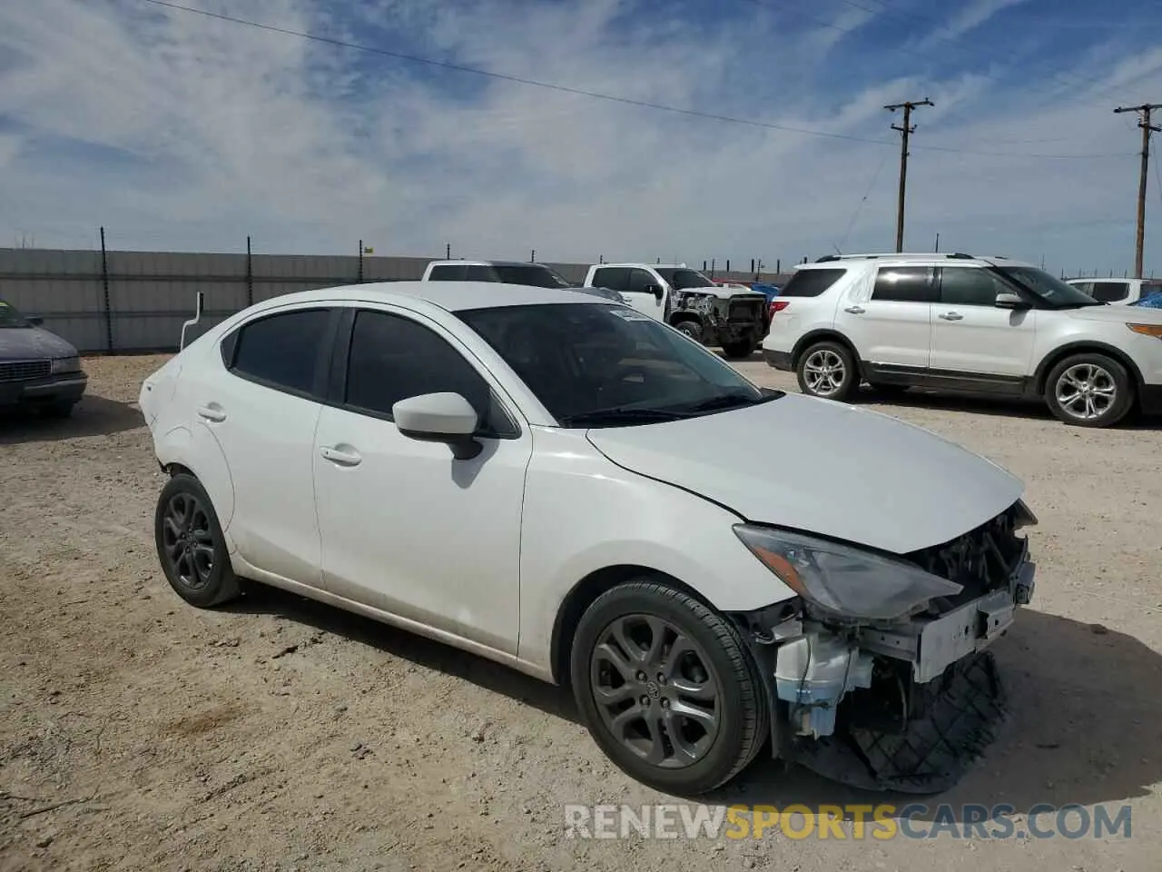 4 fotografías del automóvil dañado 3MYDLBYVXKY521421 TOYOTA YARIS 2019