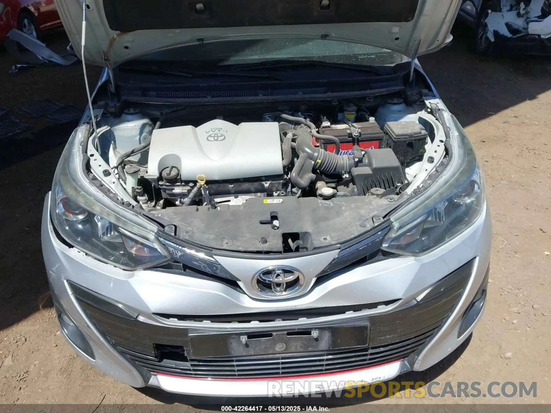 10 fotografías del automóvil dañado MR2B29F39K1143298 TOYOTA YARIS 2019