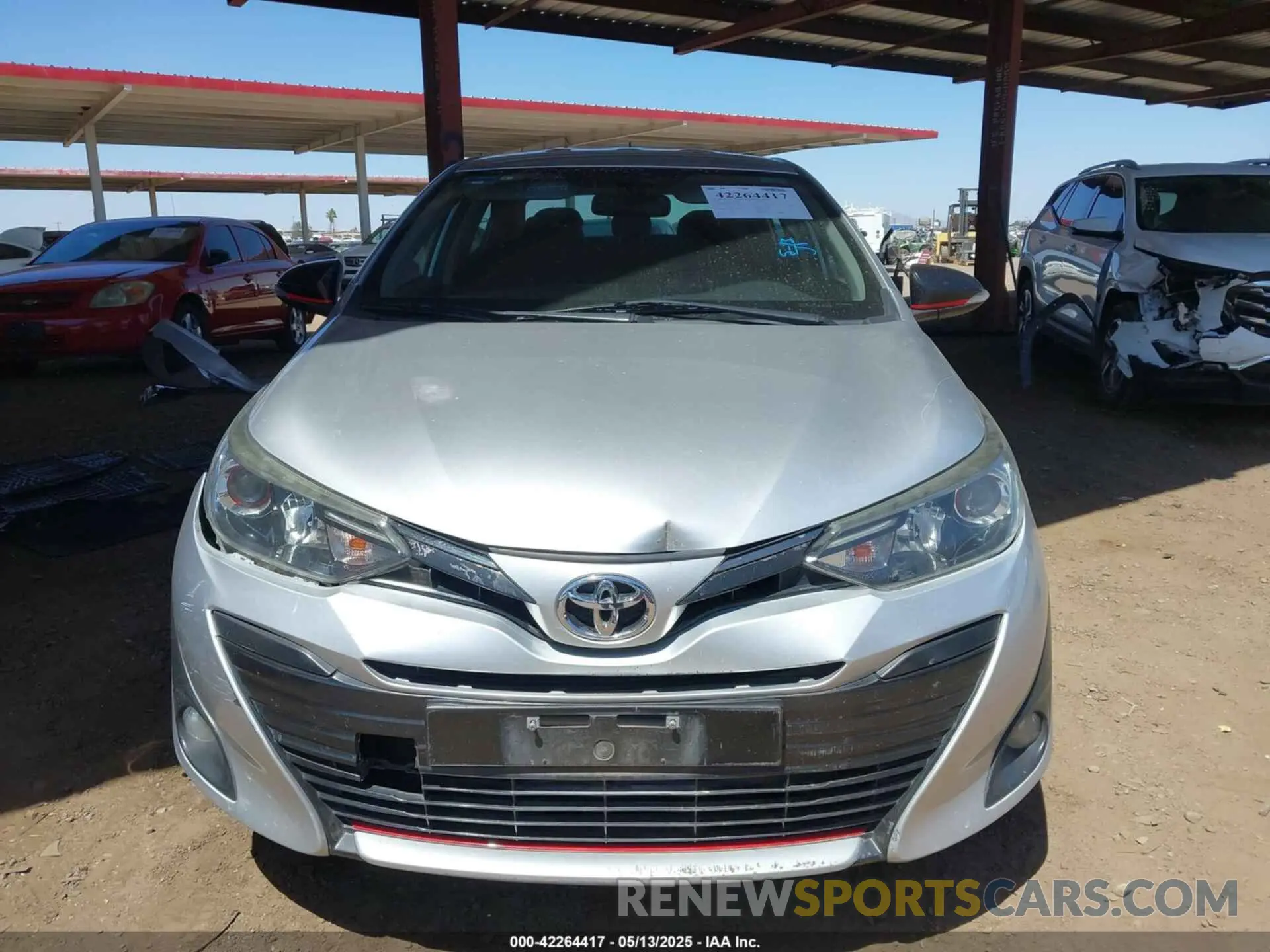 6 fotografías del automóvil dañado MR2B29F39K1143298 TOYOTA YARIS 2019