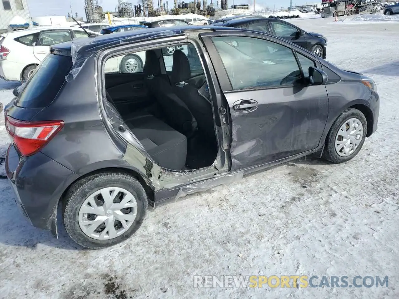 3 fotografías del automóvil dañado VNKKTUD34KA101011 TOYOTA YARIS 2019