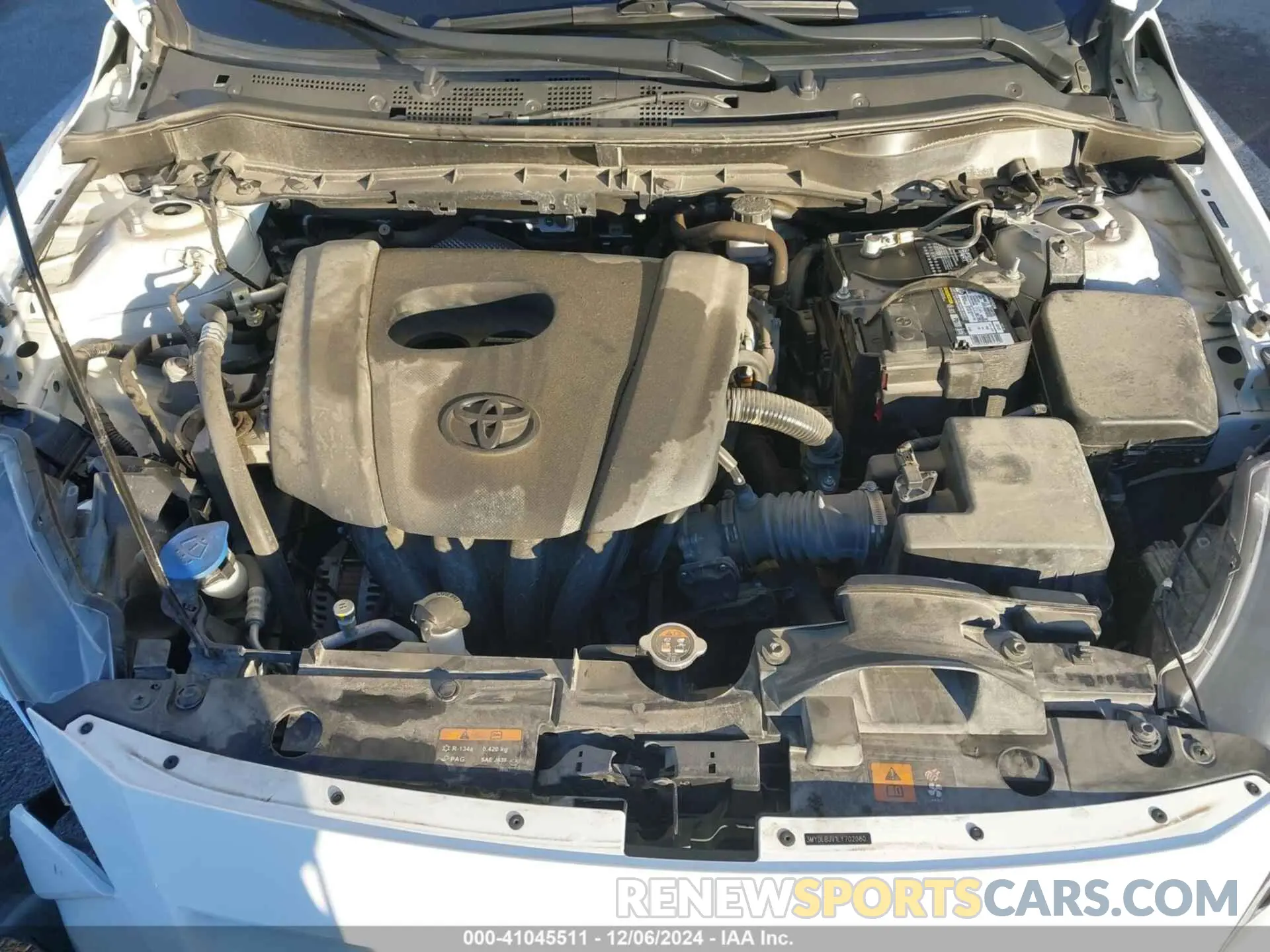 10 fotografías del automóvil dañado 3MYDLBJV1LY702080 TOYOTA YARIS 2020