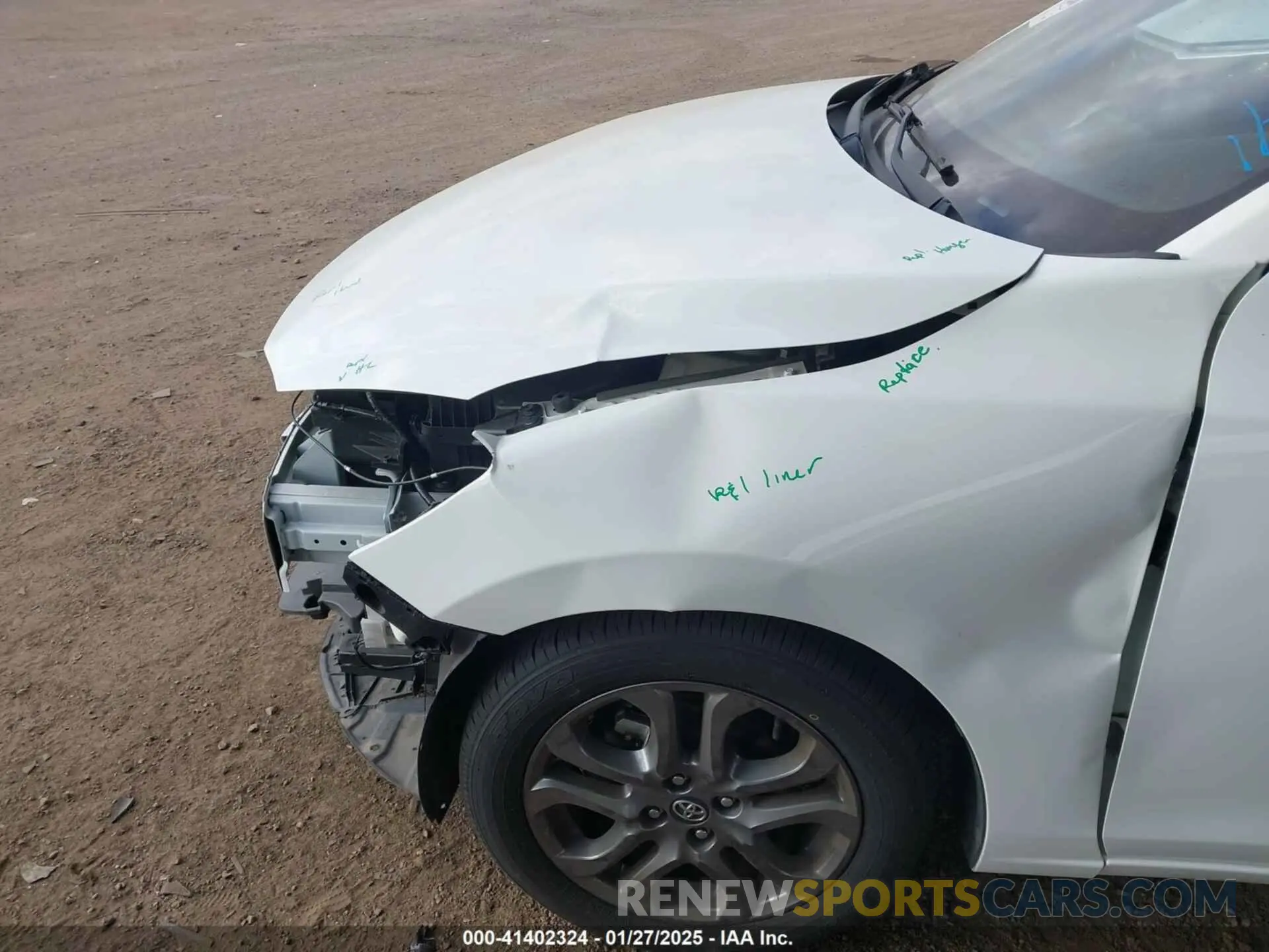 6 fotografías del automóvil dañado 3MYDLBJV3LY703795 TOYOTA YARIS 2020