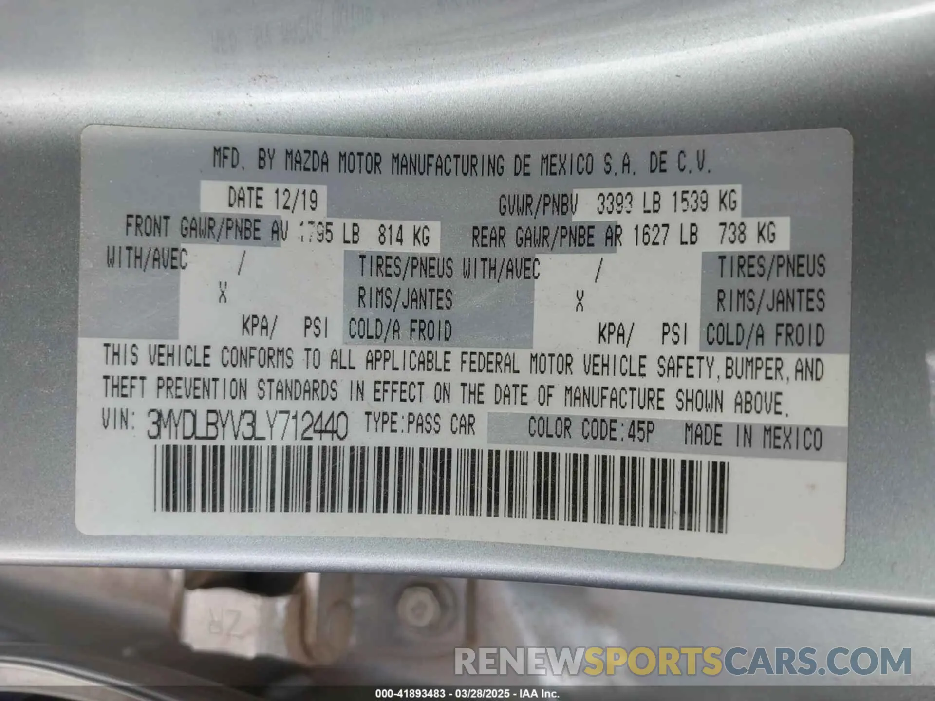 9 fotografías del automóvil dañado 3MYDLBYV3LY712440 TOYOTA YARIS 2020
