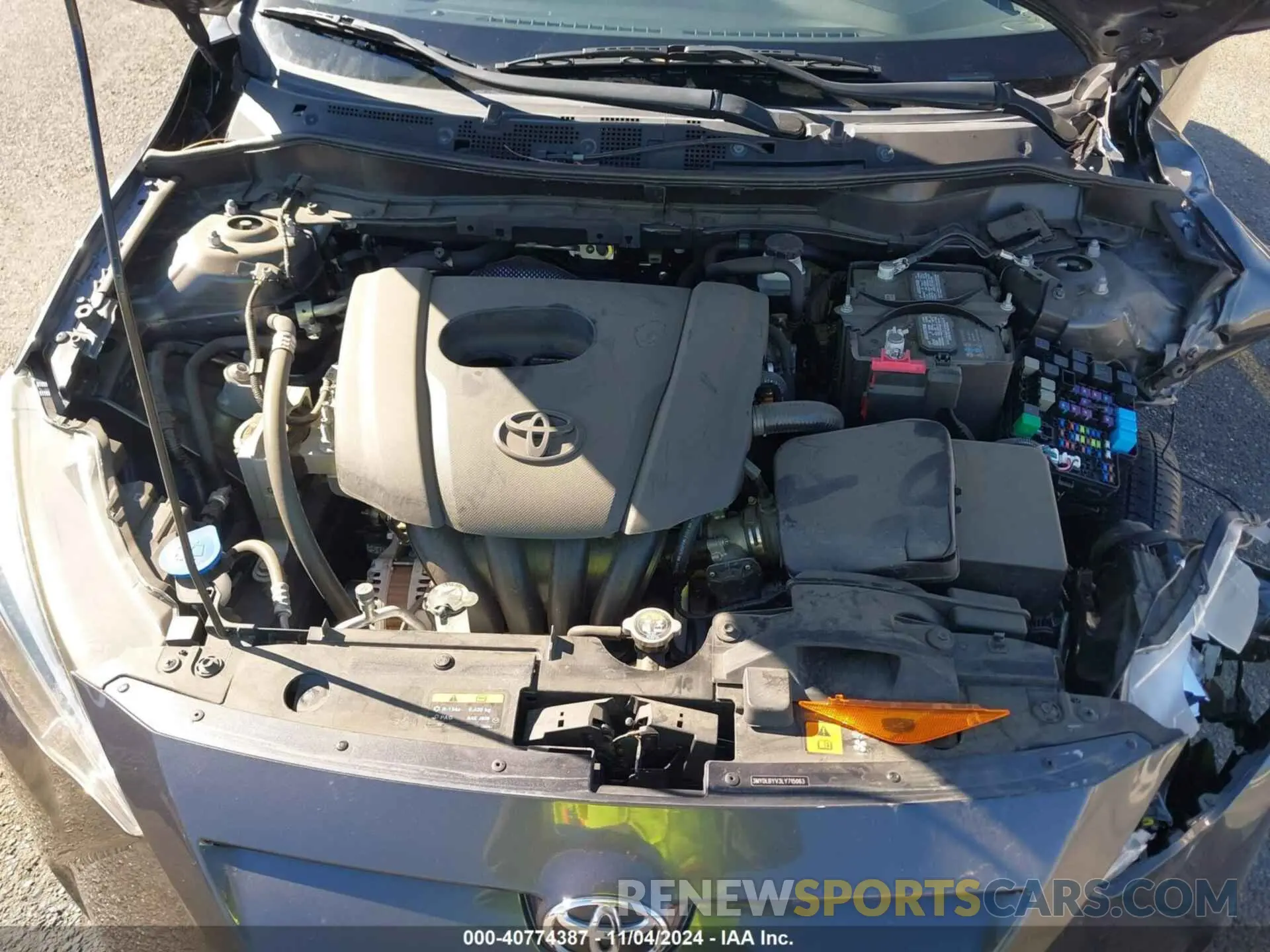 10 fotografías del automóvil dañado 3MYDLBYV3LY715063 TOYOTA YARIS 2020