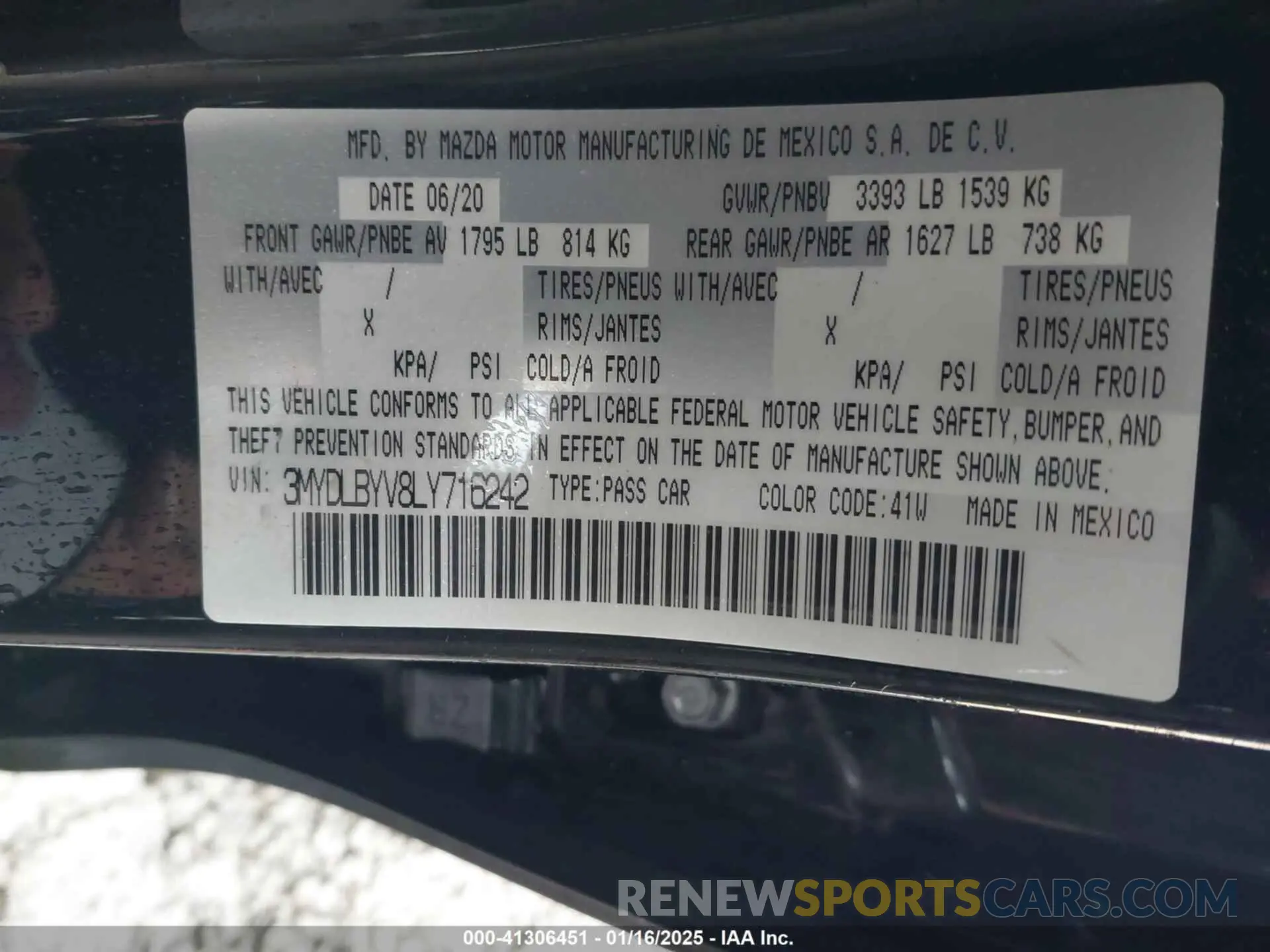 9 fotografías del automóvil dañado 3MYDLBYV8LY716242 TOYOTA YARIS 2020
