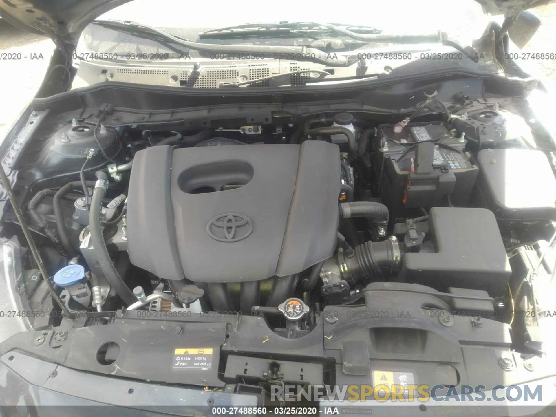 10 fotografías del automóvil dañado 3MYDLBYVXLY708384 TOYOTA YARIS 2020