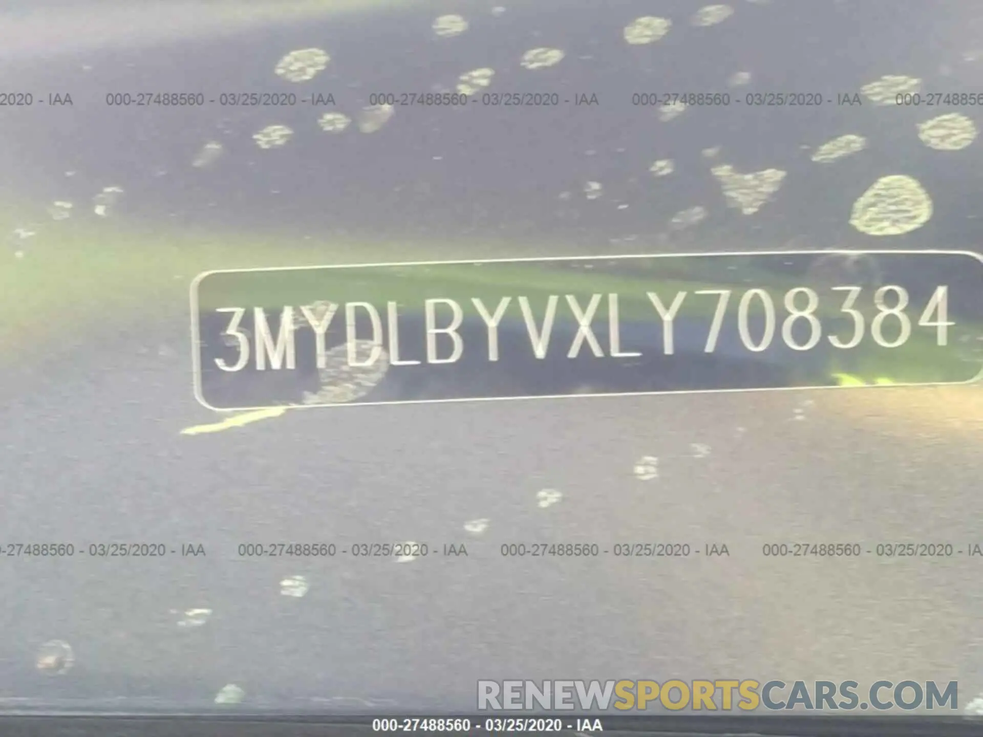 9 fotografías del automóvil dañado 3MYDLBYVXLY708384 TOYOTA YARIS 2020