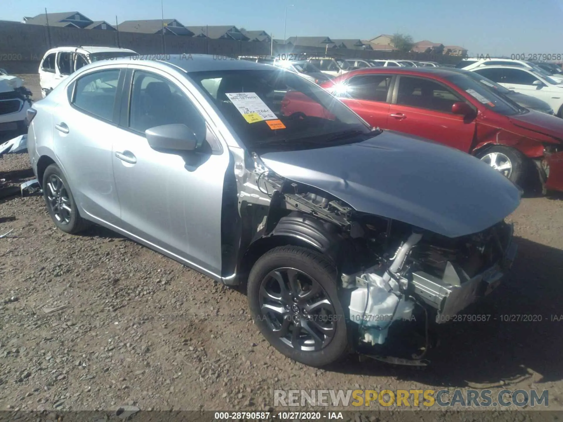 1 fotografías del automóvil dañado 3MYDLBYV2KY504001 TOYOTA YARIS SEDAN 2019