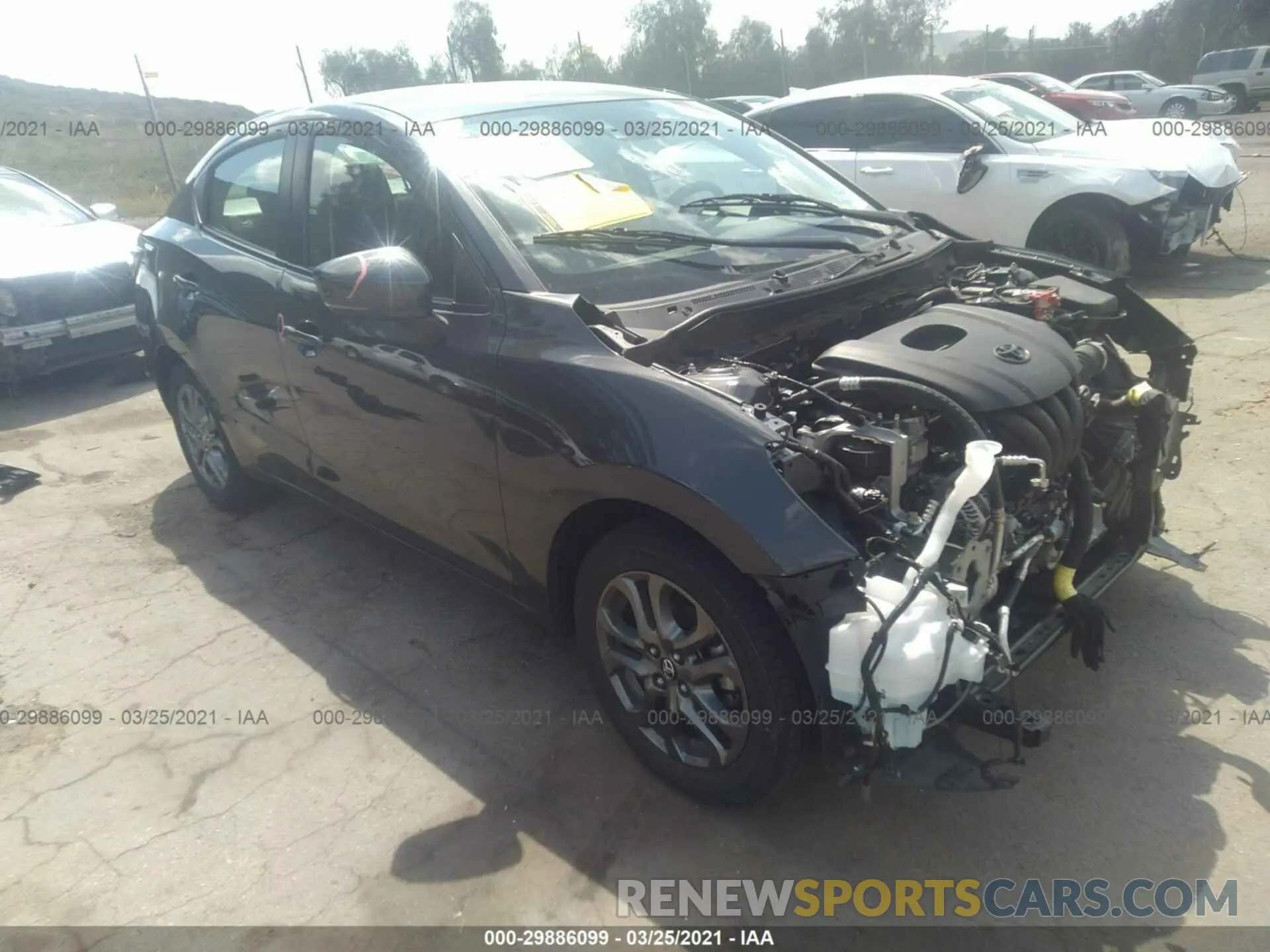 1 fotografías del automóvil dañado 3MYDLBYV3KY516738 TOYOTA YARIS SEDAN 2019