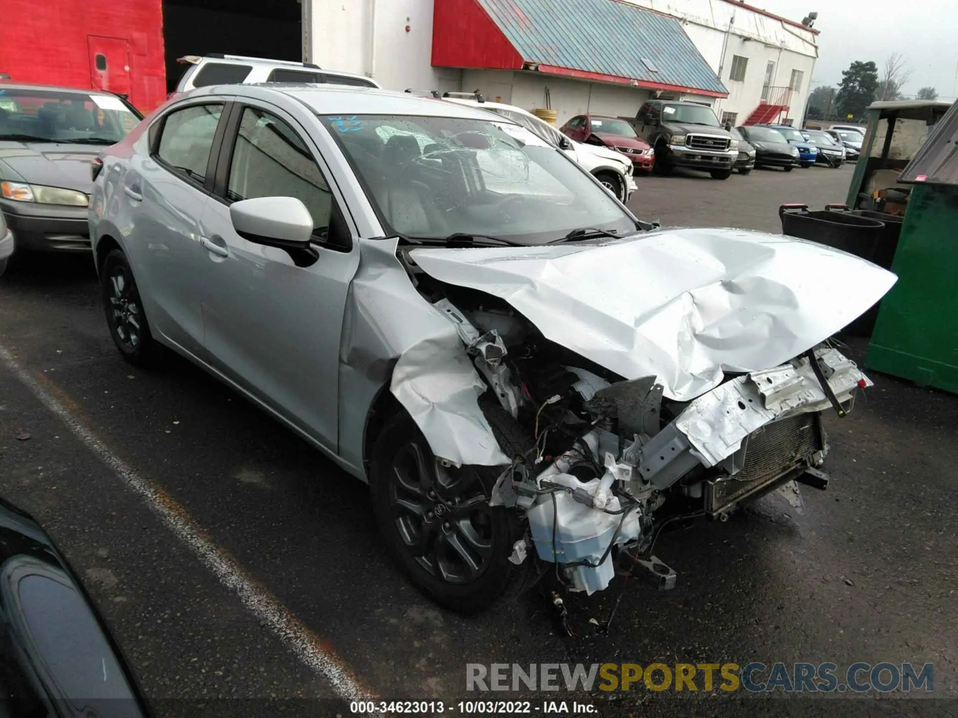 1 fotografías del automóvil dañado 3MYDLBYV7KY515964 TOYOTA YARIS SEDAN 2019