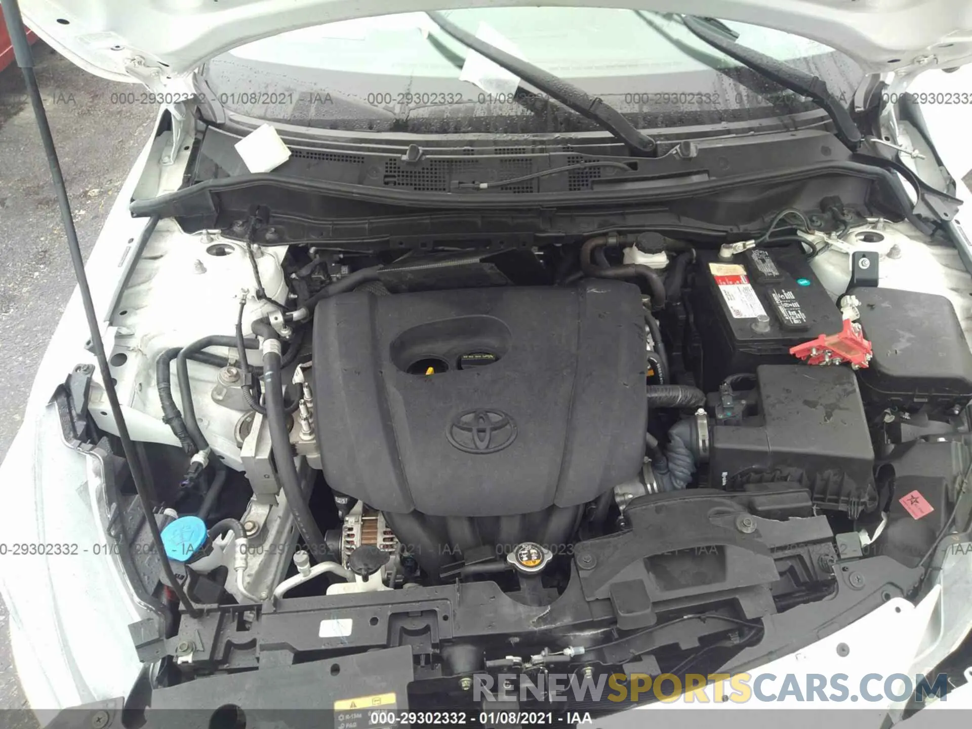 10 fotografías del automóvil dañado 3MYDLBYV9KY506280 TOYOTA YARIS SEDAN 2019