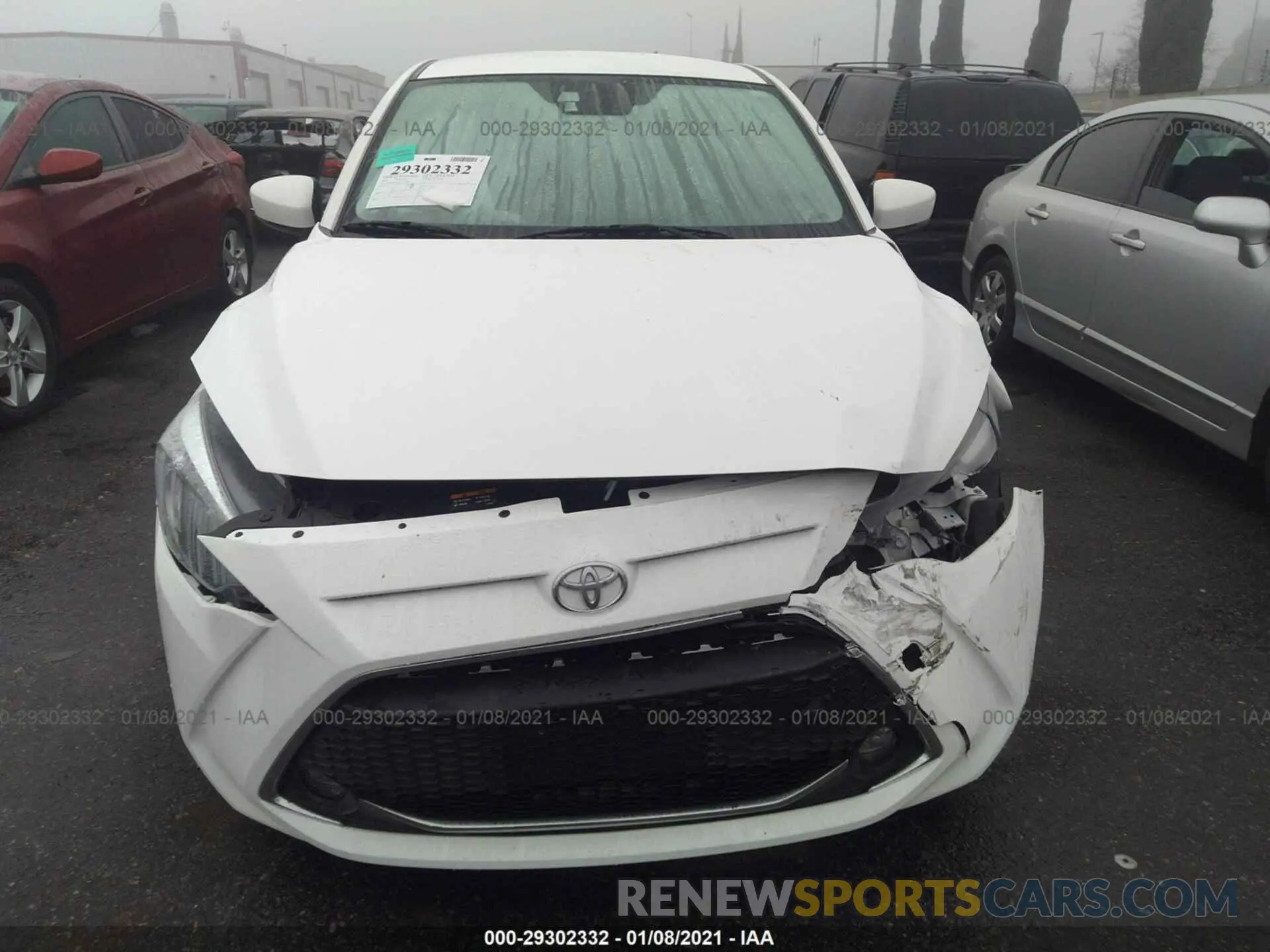 6 fotografías del automóvil dañado 3MYDLBYV9KY506280 TOYOTA YARIS SEDAN 2019