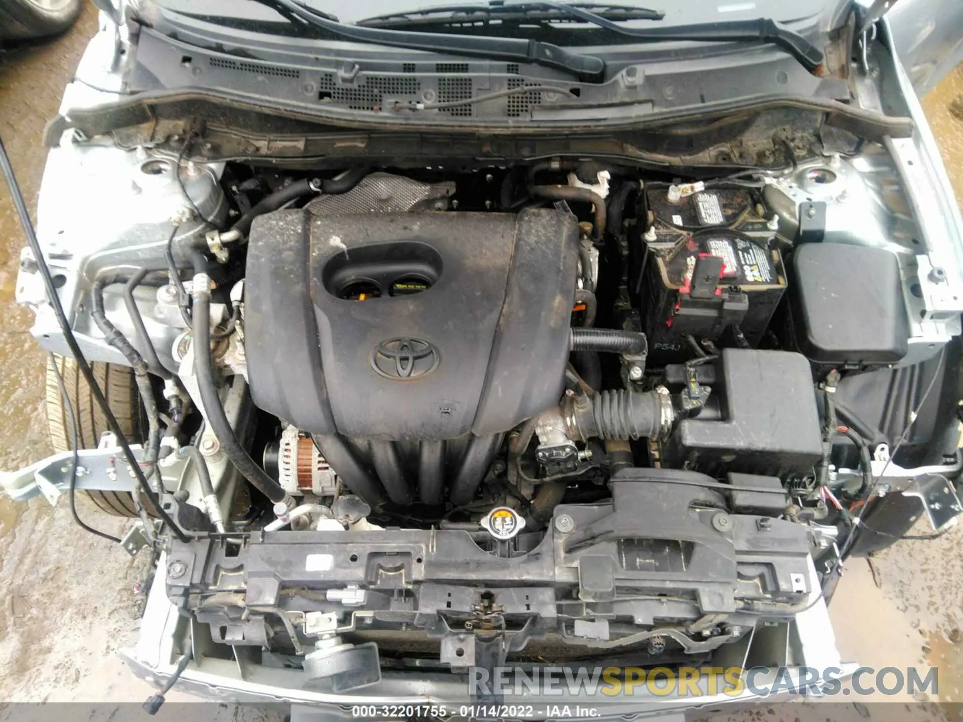 10 fotografías del automóvil dañado 3MYDLBYVXKY519636 TOYOTA YARIS SEDAN 2019