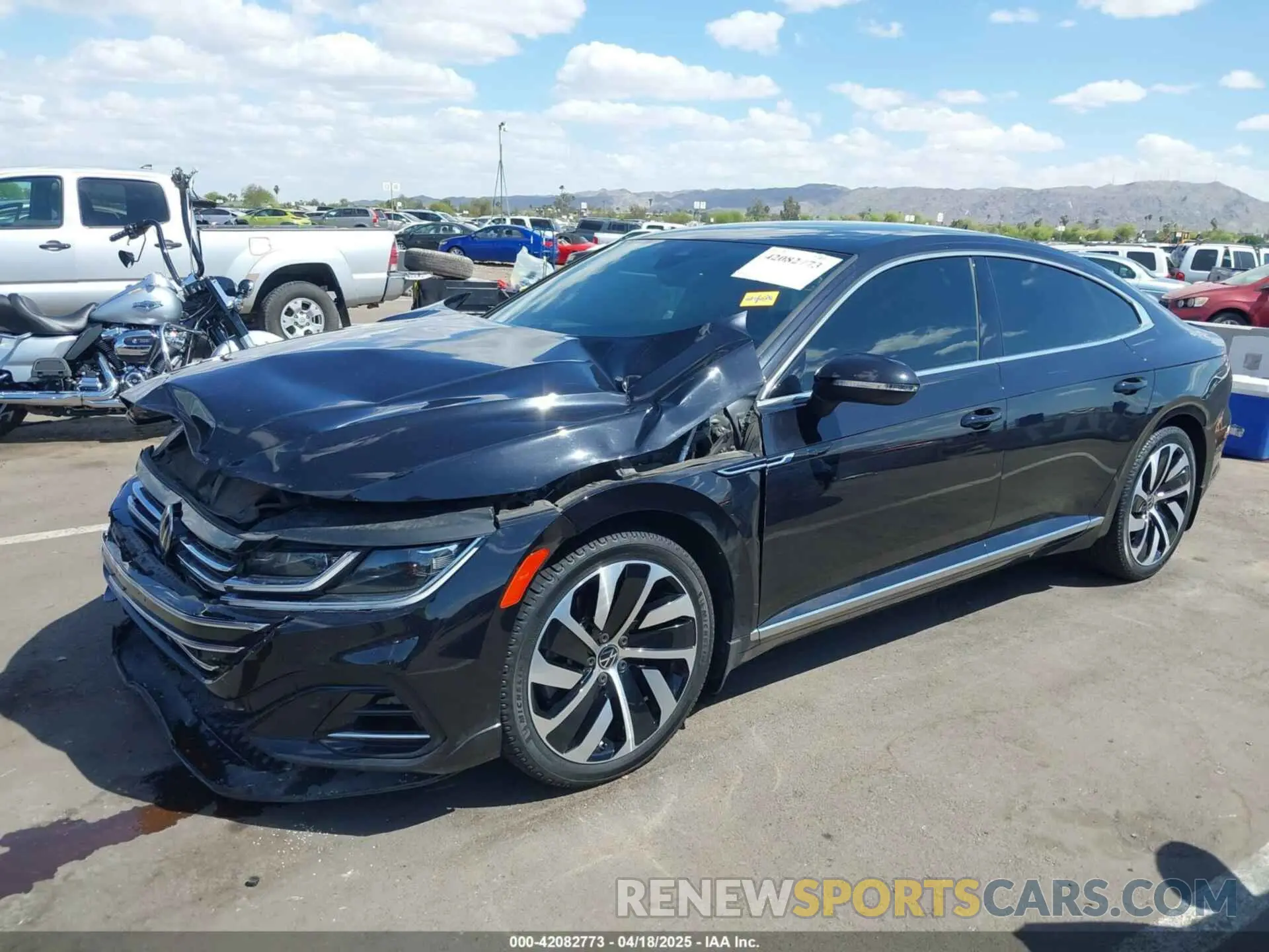 2 fotografías del automóvil dañado WVWSR7AN3ME012699 VOLKSWAGEN ARTEON 2021