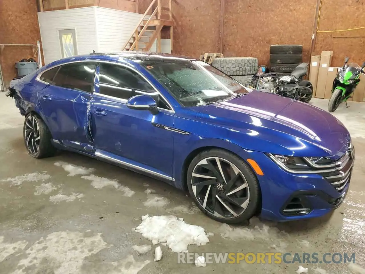 4 fotografías del automóvil dañado WVWTR7AN7ME006389 VOLKSWAGEN ARTEON 2021