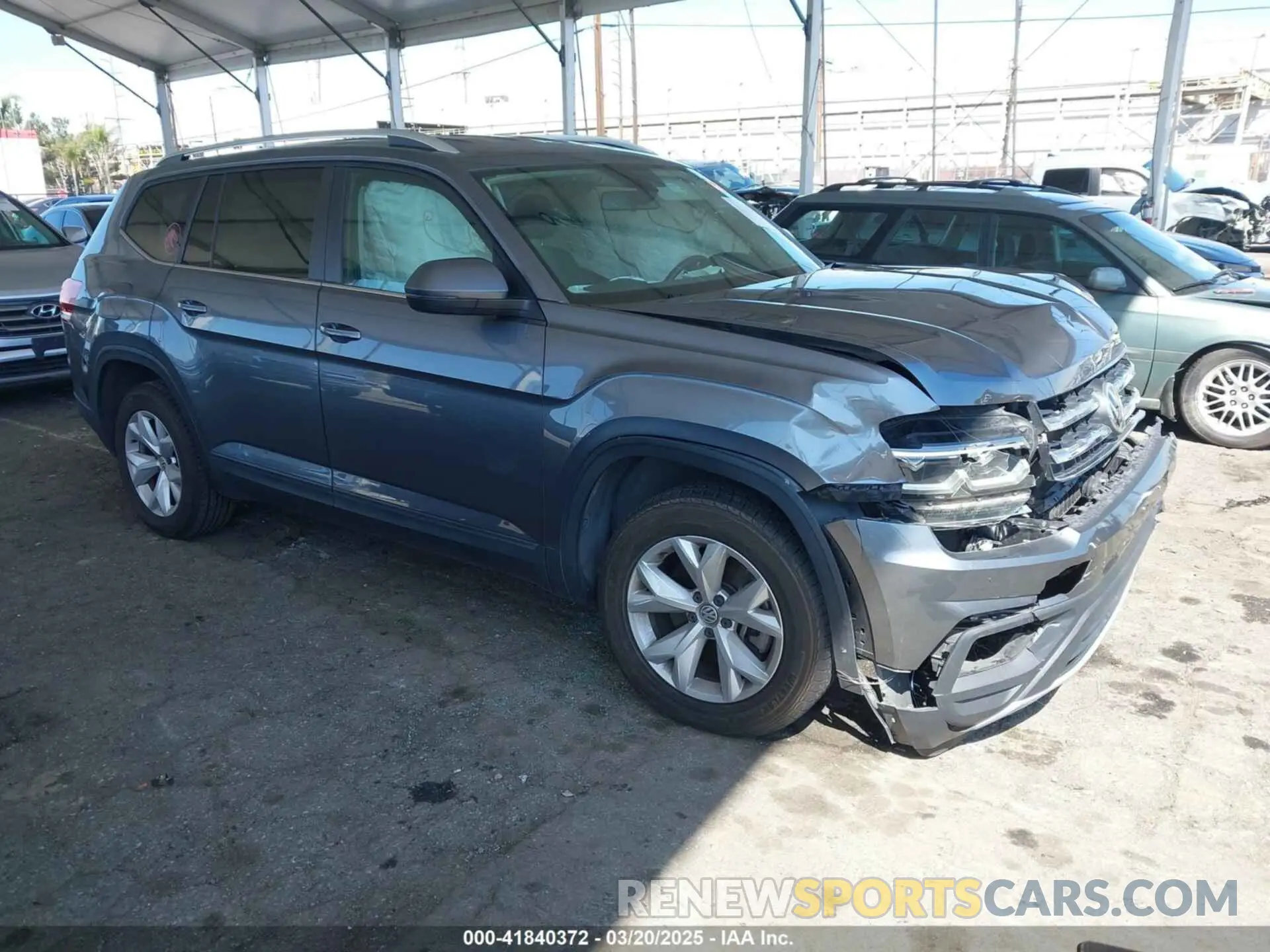 1 fotografías del automóvil dañado 1V2DR2CA2KC547116 VOLKSWAGEN ATLAS 2019