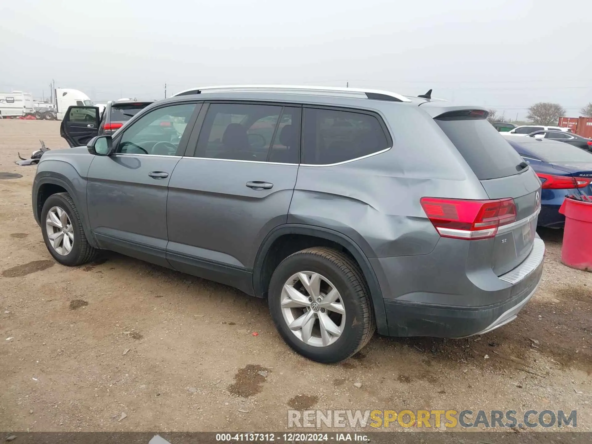 3 fotografías del automóvil dañado 1V2DR2CAXKC534923 VOLKSWAGEN ATLAS 2019