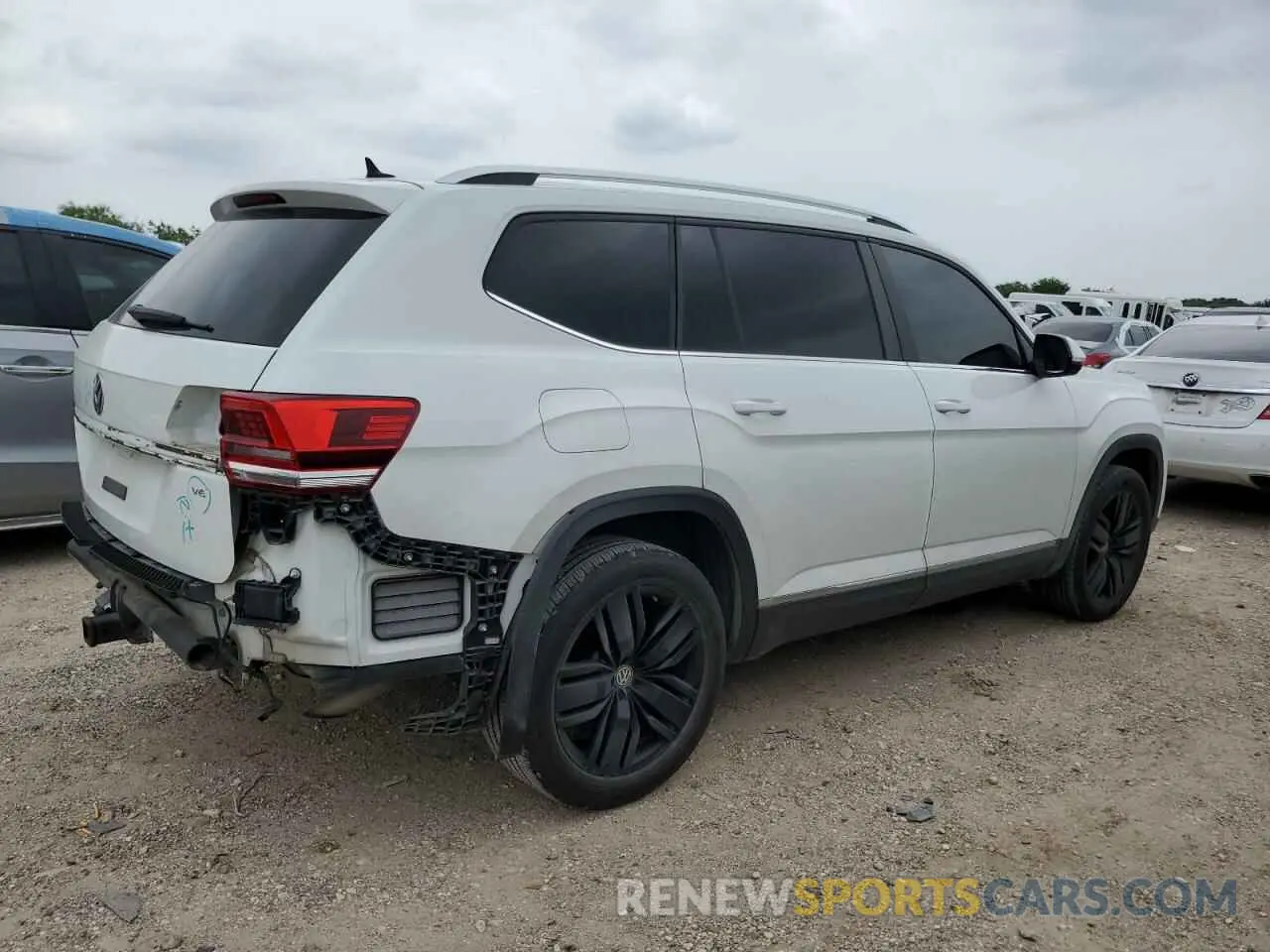 3 fotografías del automóvil dañado 1V2ER2CA0KC593693 VOLKSWAGEN ATLAS 2019