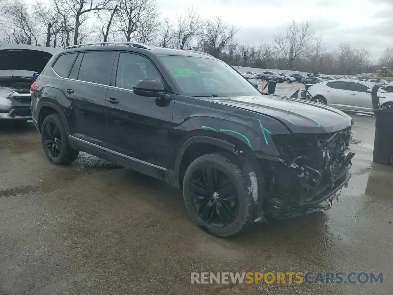 4 fotografías del automóvil dañado 1V2ER2CA7KC555023 VOLKSWAGEN ATLAS 2019