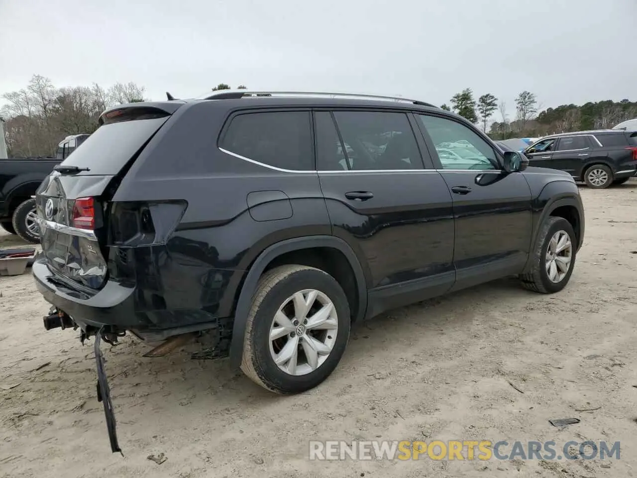 3 fotografías del automóvil dañado 1V2LR2CA0KC505636 VOLKSWAGEN ATLAS 2019