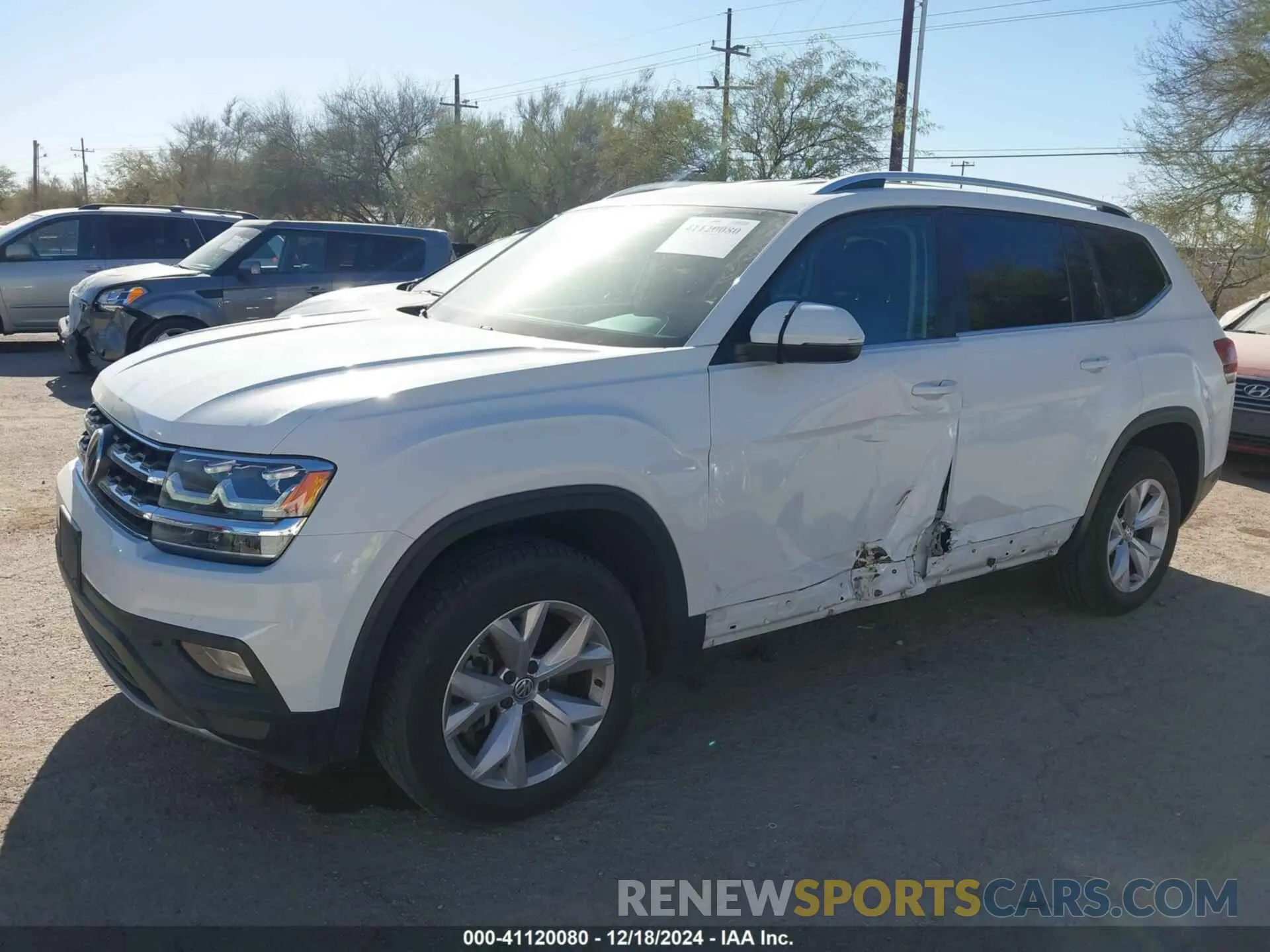 6 fotografías del automóvil dañado 1V2LR2CA0KC548163 VOLKSWAGEN ATLAS 2019