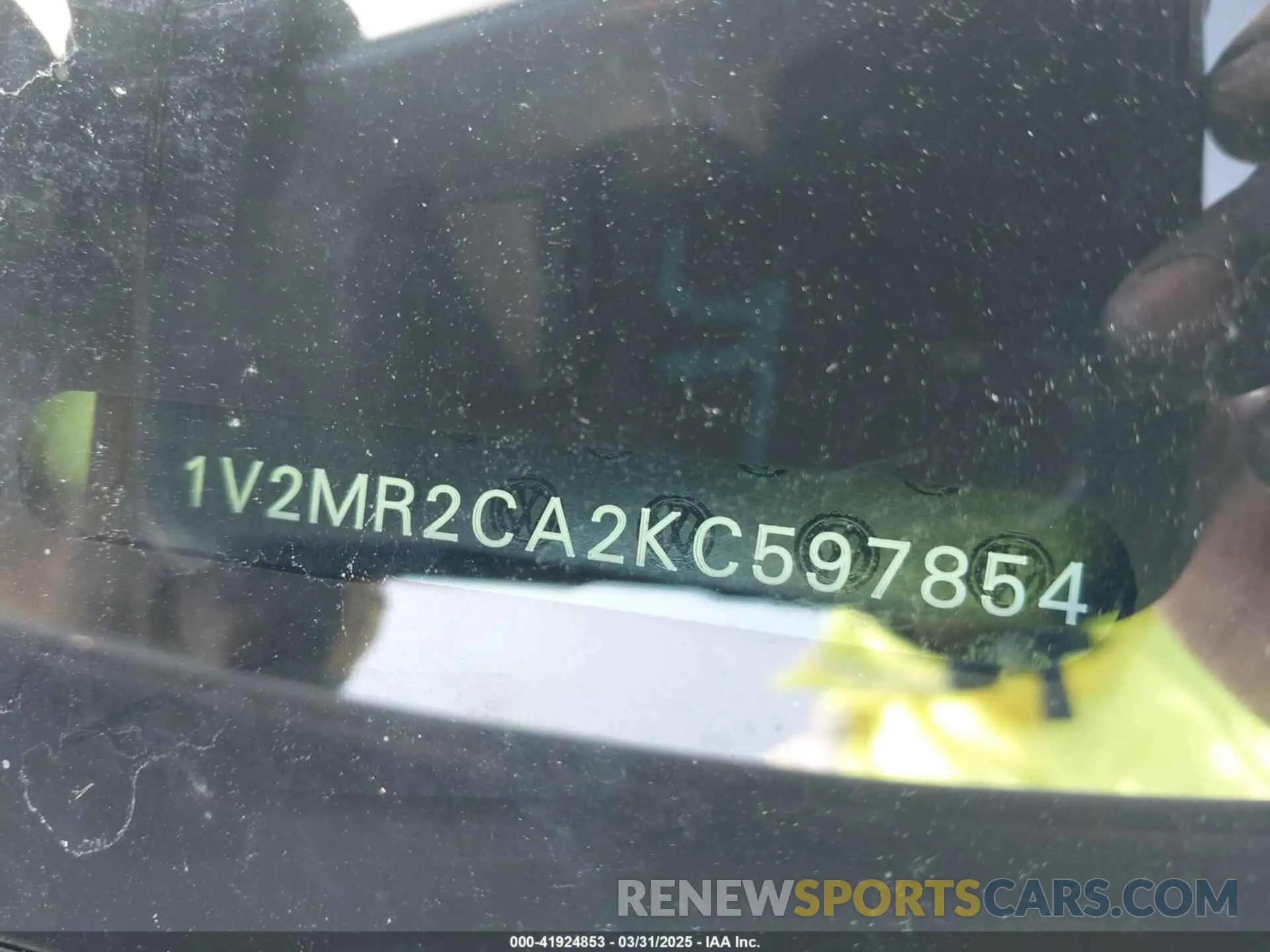 9 fotografías del automóvil dañado 1V2MR2CA2KC597854 VOLKSWAGEN ATLAS 2019