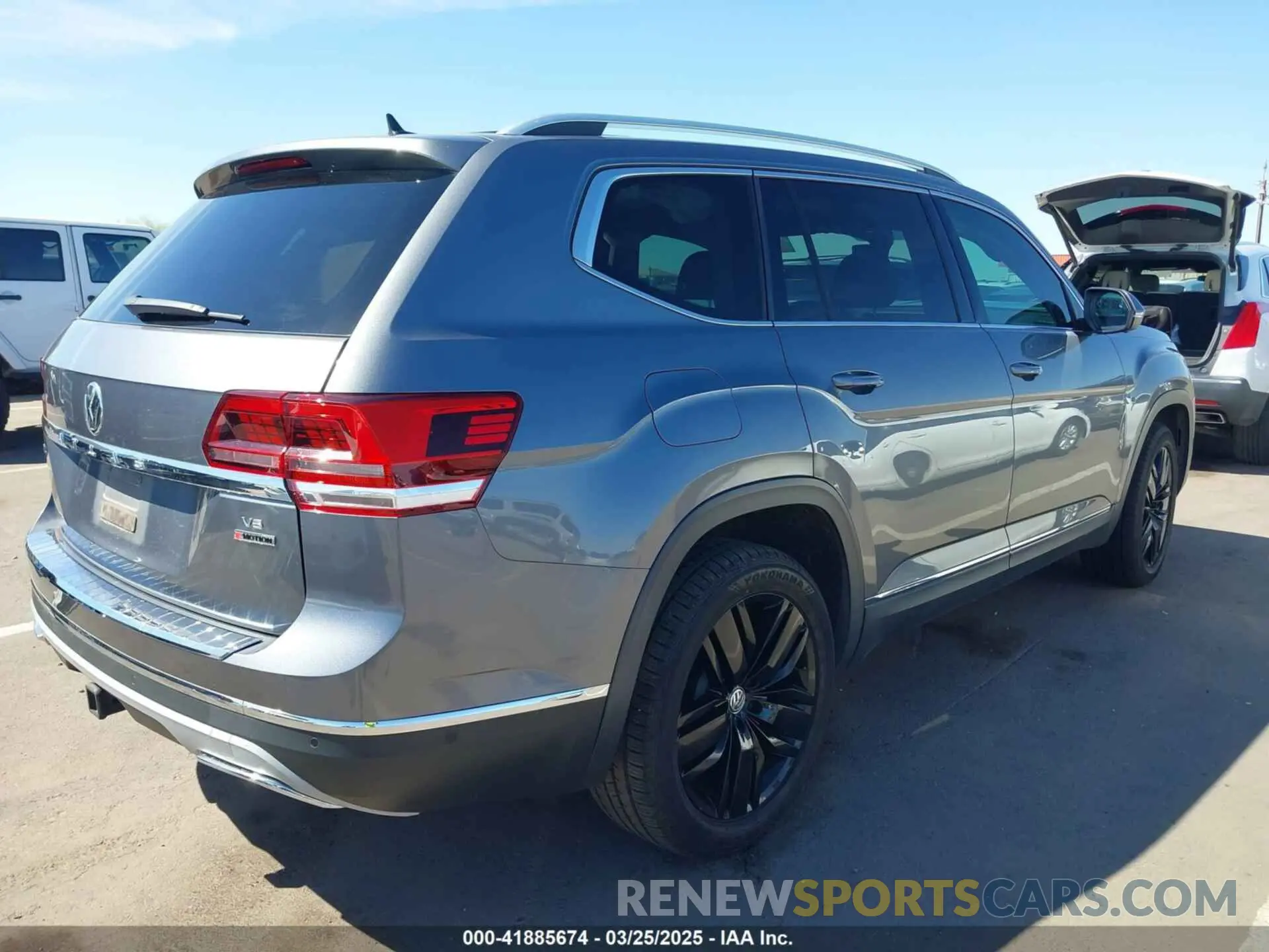 4 fotografías del automóvil dañado 1V2NR2CA1KC560590 VOLKSWAGEN ATLAS 2019