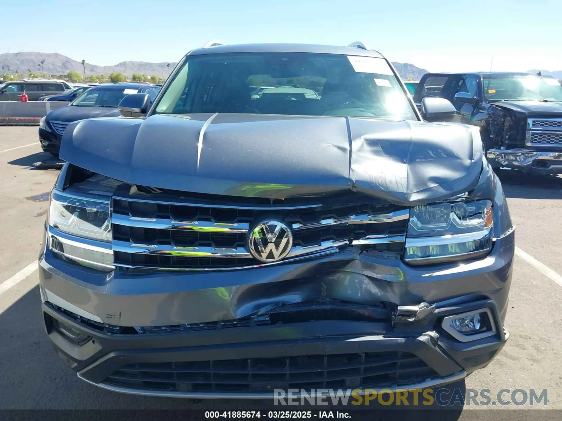 6 fotografías del automóvil dañado 1V2NR2CA1KC560590 VOLKSWAGEN ATLAS 2019