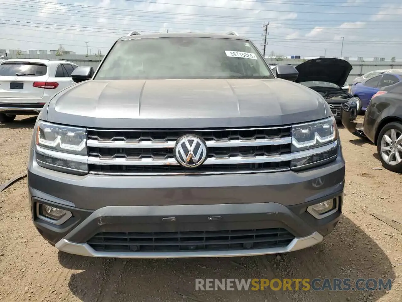5 fotografías del automóvil dañado 1V2NR2CA3KC575995 VOLKSWAGEN ATLAS 2019