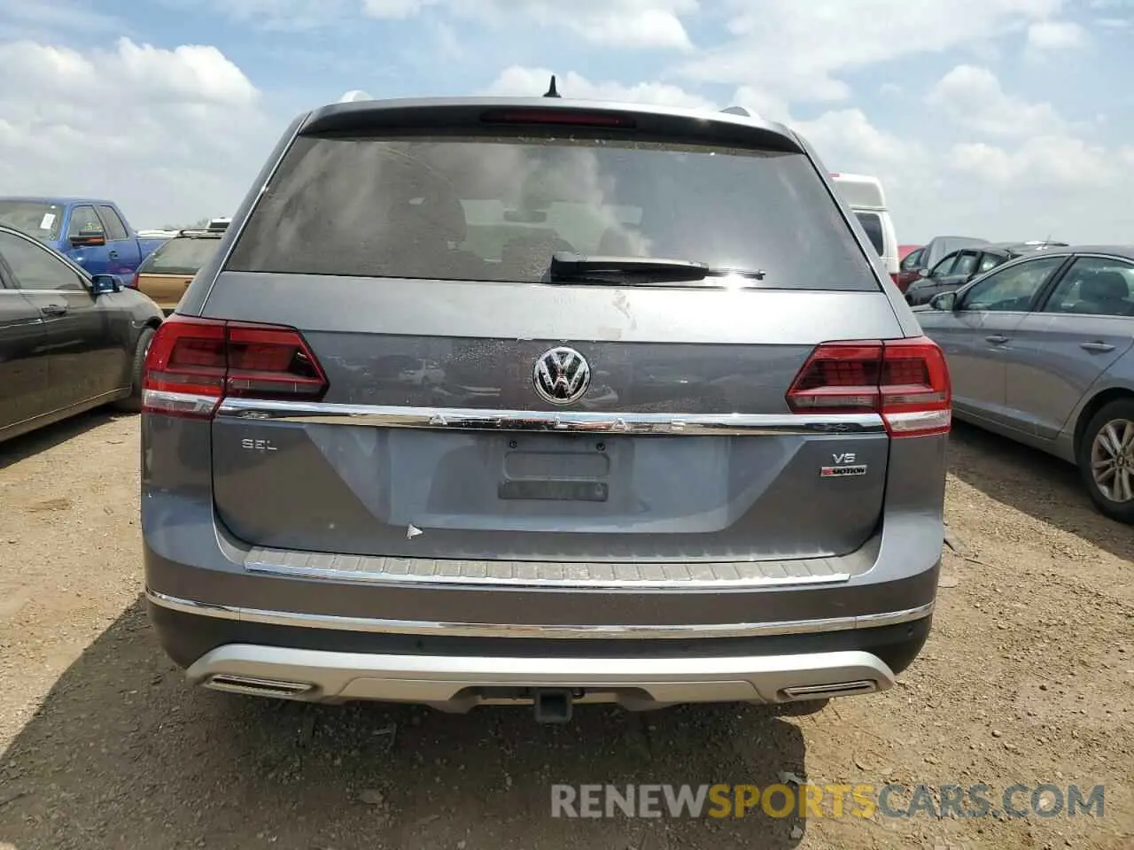 6 fotografías del automóvil dañado 1V2NR2CA3KC575995 VOLKSWAGEN ATLAS 2019