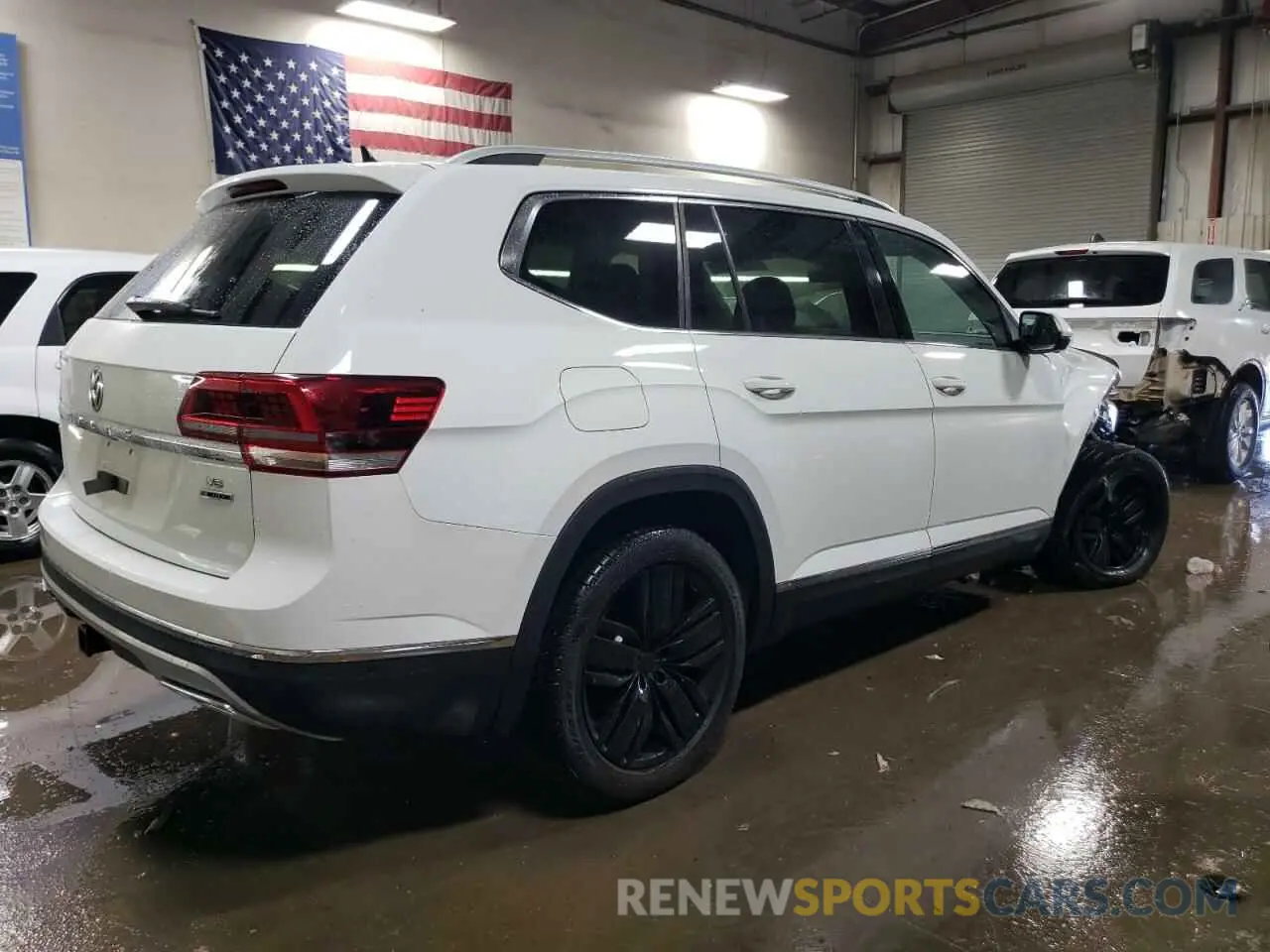3 fotografías del automóvil dañado 1V2NR2CA5KC622802 VOLKSWAGEN ATLAS 2019