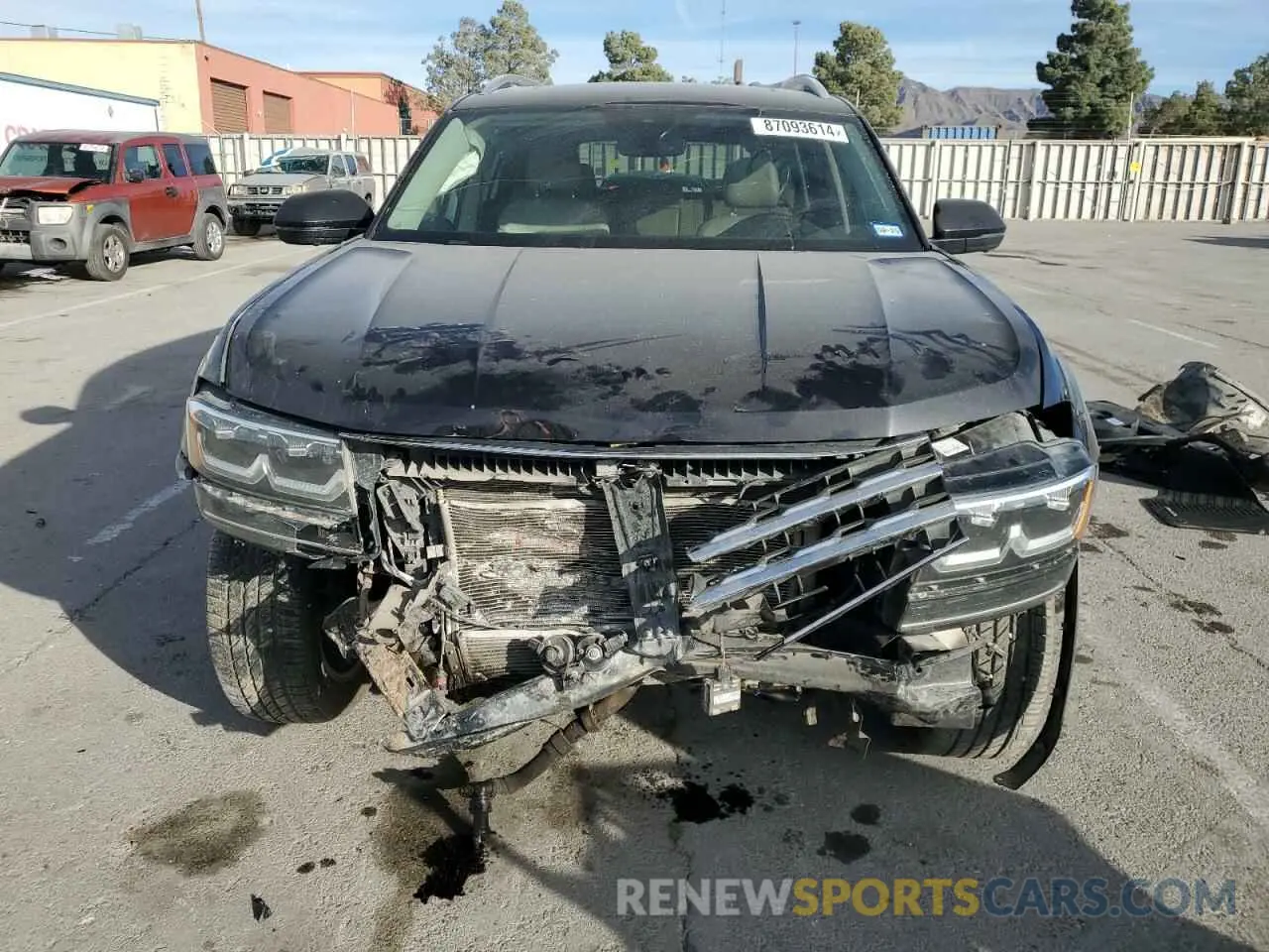 5 fotografías del automóvil dañado 1V2NR2CA6KC503267 VOLKSWAGEN ATLAS 2019