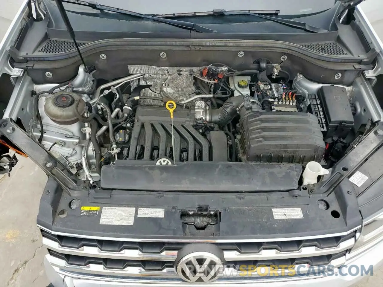 12 fotografías del automóvil dañado 1V2NR2CA9KC506504 VOLKSWAGEN ATLAS 2019