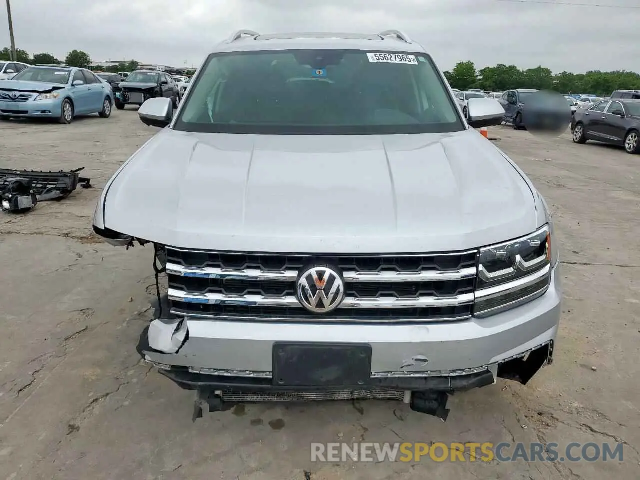 5 fotografías del automóvil dañado 1V2NR2CA9KC506504 VOLKSWAGEN ATLAS 2019