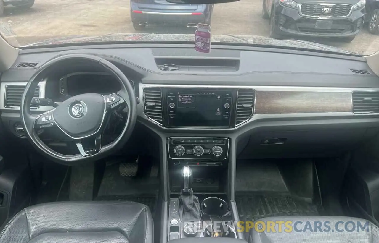 9 fotografías del automóvil dañado 1V2NR2CAXKC605526 VOLKSWAGEN ATLAS 2019