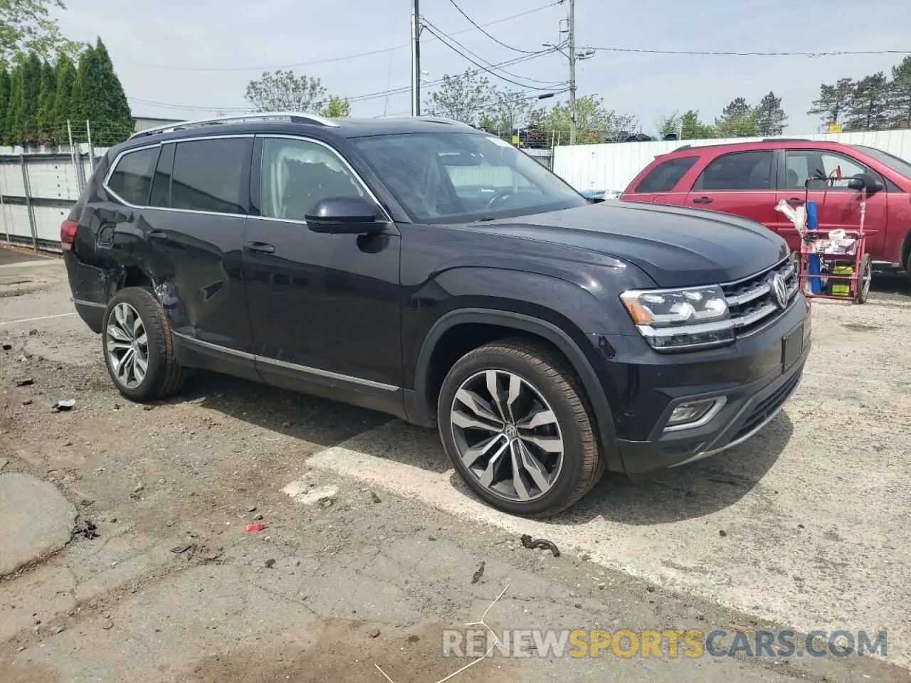 4 fotografías del automóvil dañado 1V2NR2CAXKC620253 VOLKSWAGEN ATLAS 2019