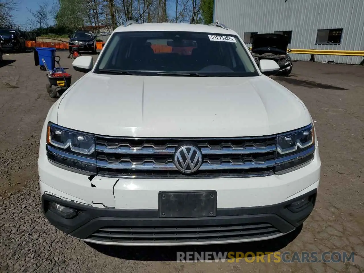 5 fotografías del automóvil dañado 1V2UR2CA1KC510302 VOLKSWAGEN ATLAS 2019