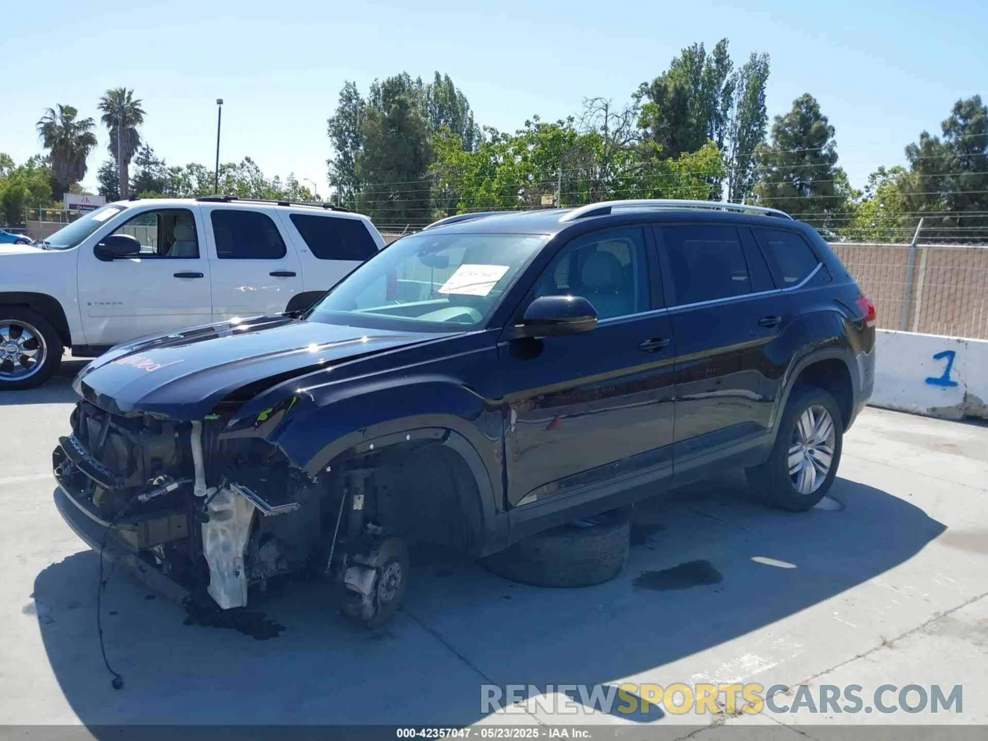 6 fotografías del automóvil dañado 1V2UR2CA2KC528291 VOLKSWAGEN ATLAS 2019