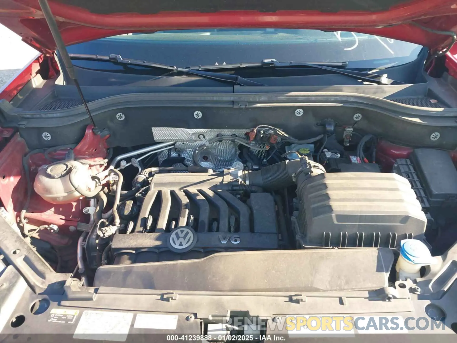 10 fotografías del automóvil dañado 1V2UR2CA4KC580392 VOLKSWAGEN ATLAS 2019