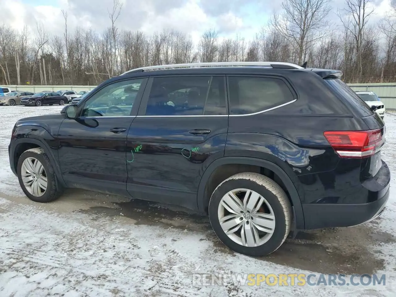 2 fotografías del automóvil dañado 1V2UR2CA4KC580764 VOLKSWAGEN ATLAS 2019