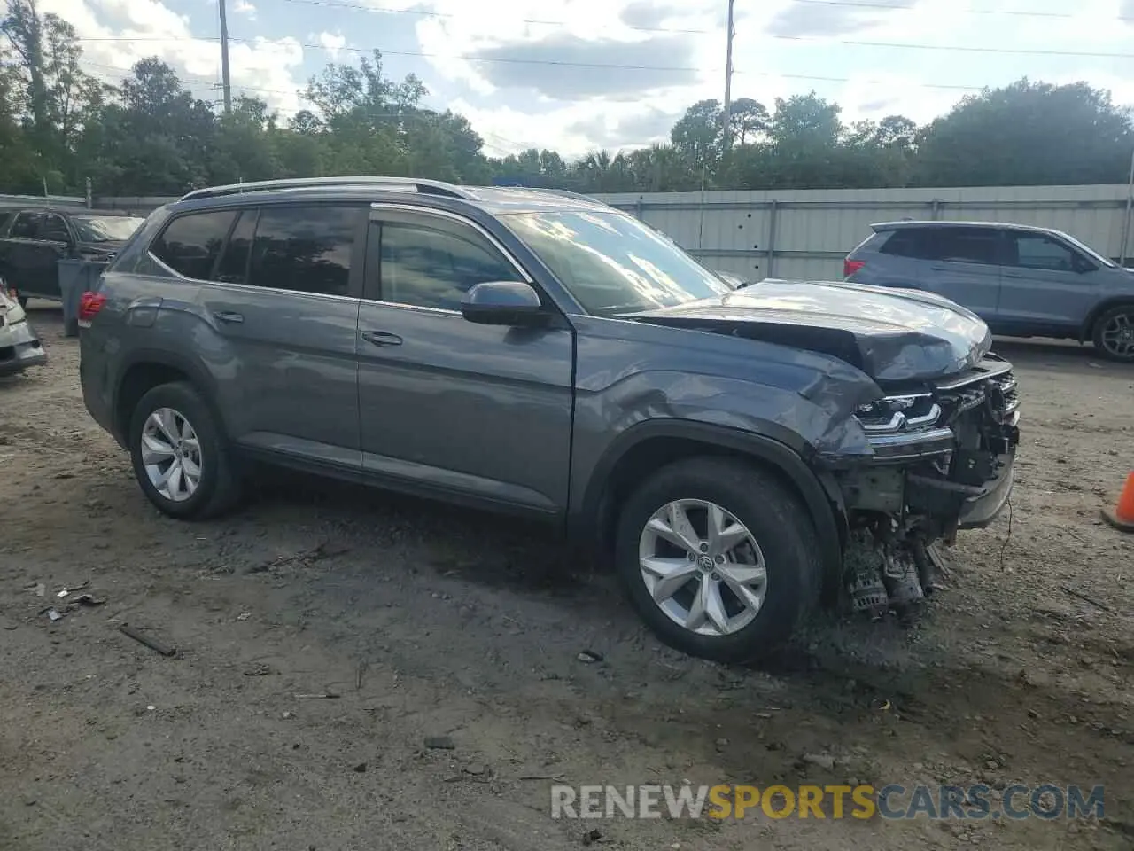 4 fotografías del automóvil dañado 1V2WR2CA4KC531413 VOLKSWAGEN ATLAS 2019