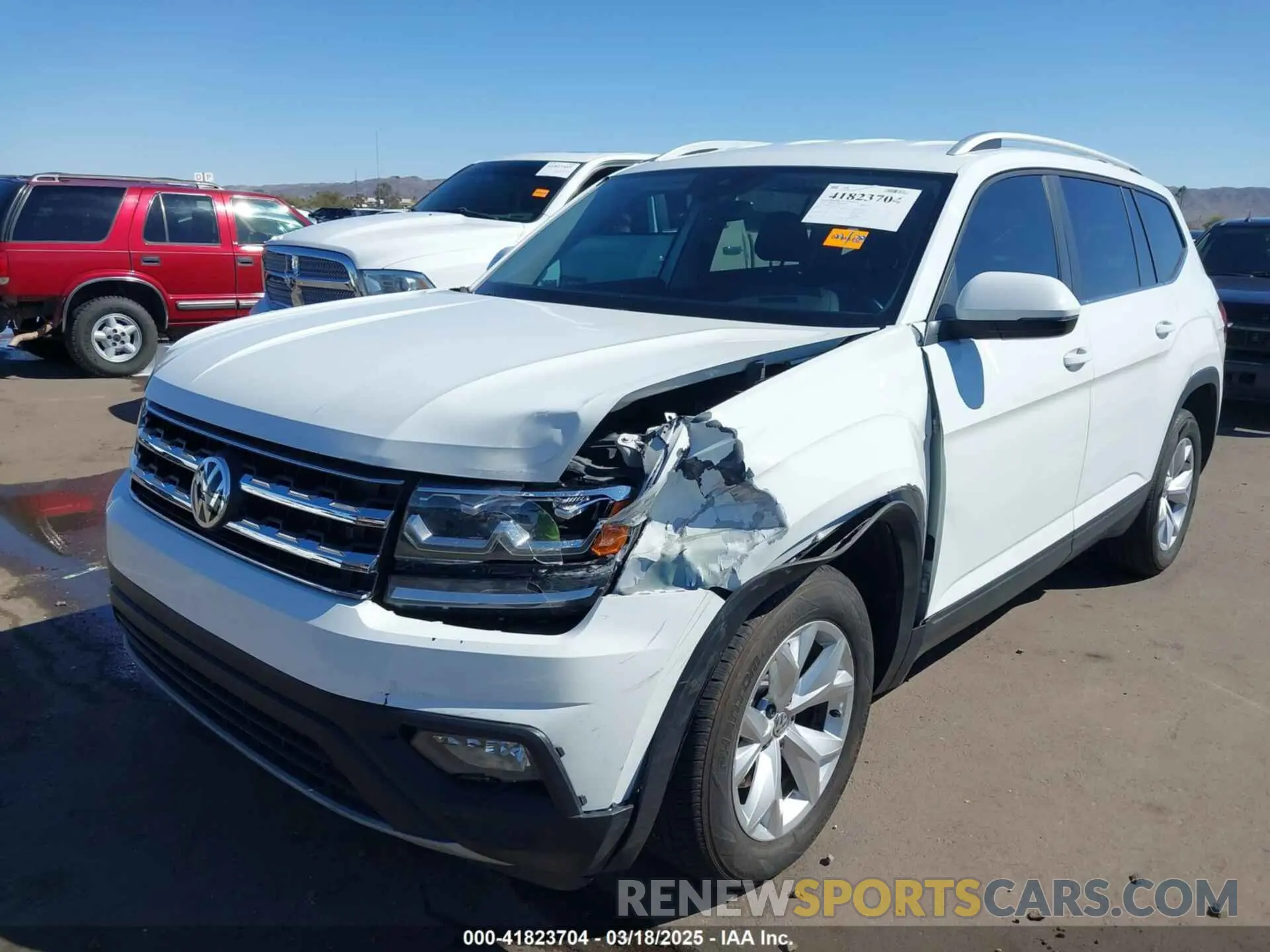 6 fotografías del automóvil dañado 1V2WR2CA6KC560718 VOLKSWAGEN ATLAS 2019